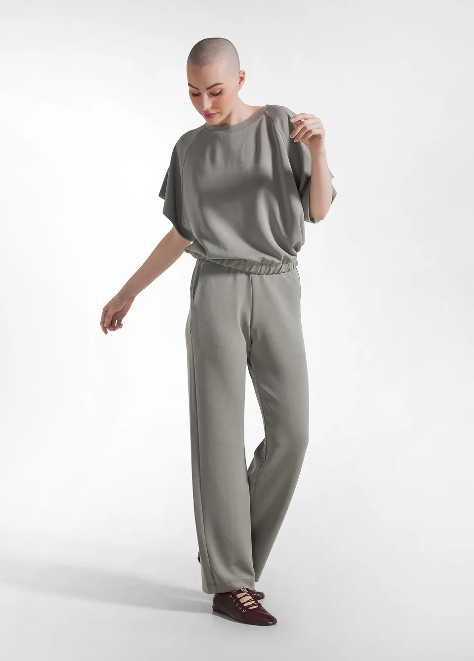 deha-pantalone-dritto-soft-touch-verde-modal image 1