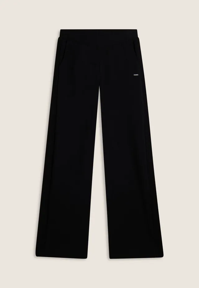 freddy-pantaloni-wide-leg-in-felpa-garzata-con-inserti-a-trecce image 1