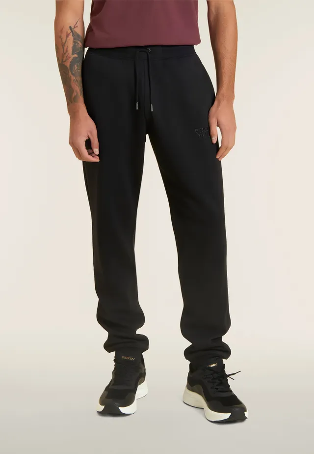 freddy-pantaloni-sportivi-uomo-regular-fit-con-polsino-in-felpa-garzata image 1