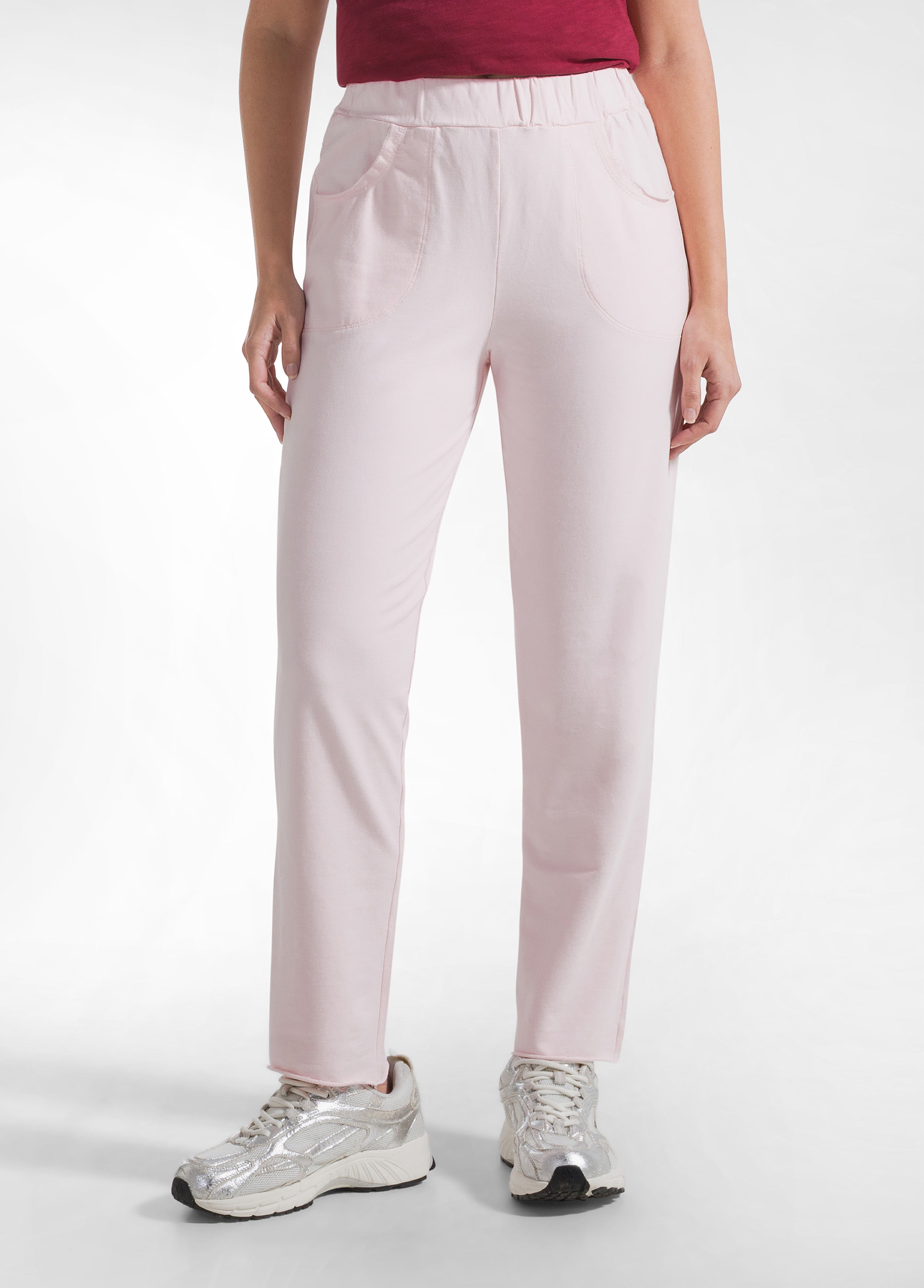 deha-pantaloni-slim-fit-rosa-in-cotone-stretch image 2