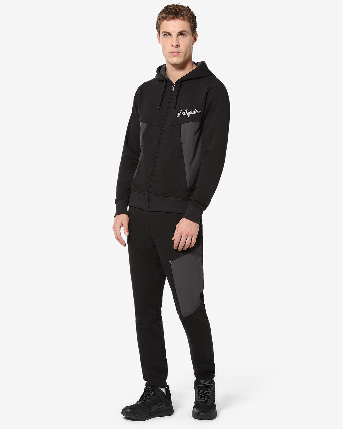 australian-tek-fleece-jacket-sportswear-giacca-felpa-uomo-con-cappuccio image 3