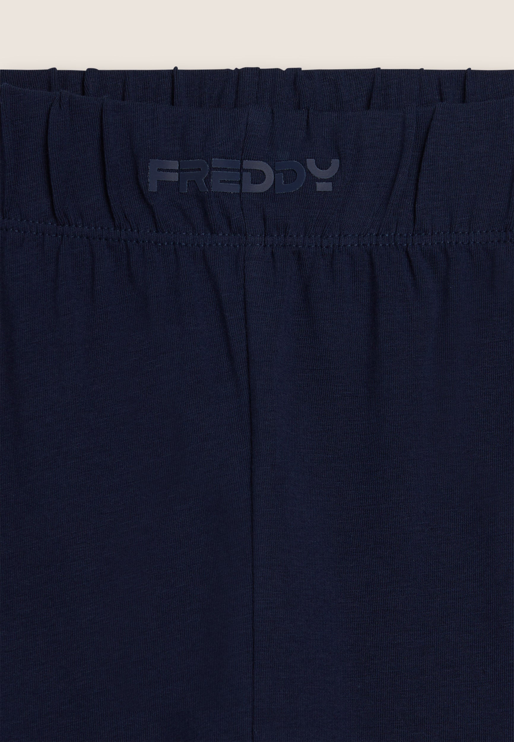 freddy-leggings-bambina-in-cotone-elasticizzato-con-logo-tono-su-tono image 6