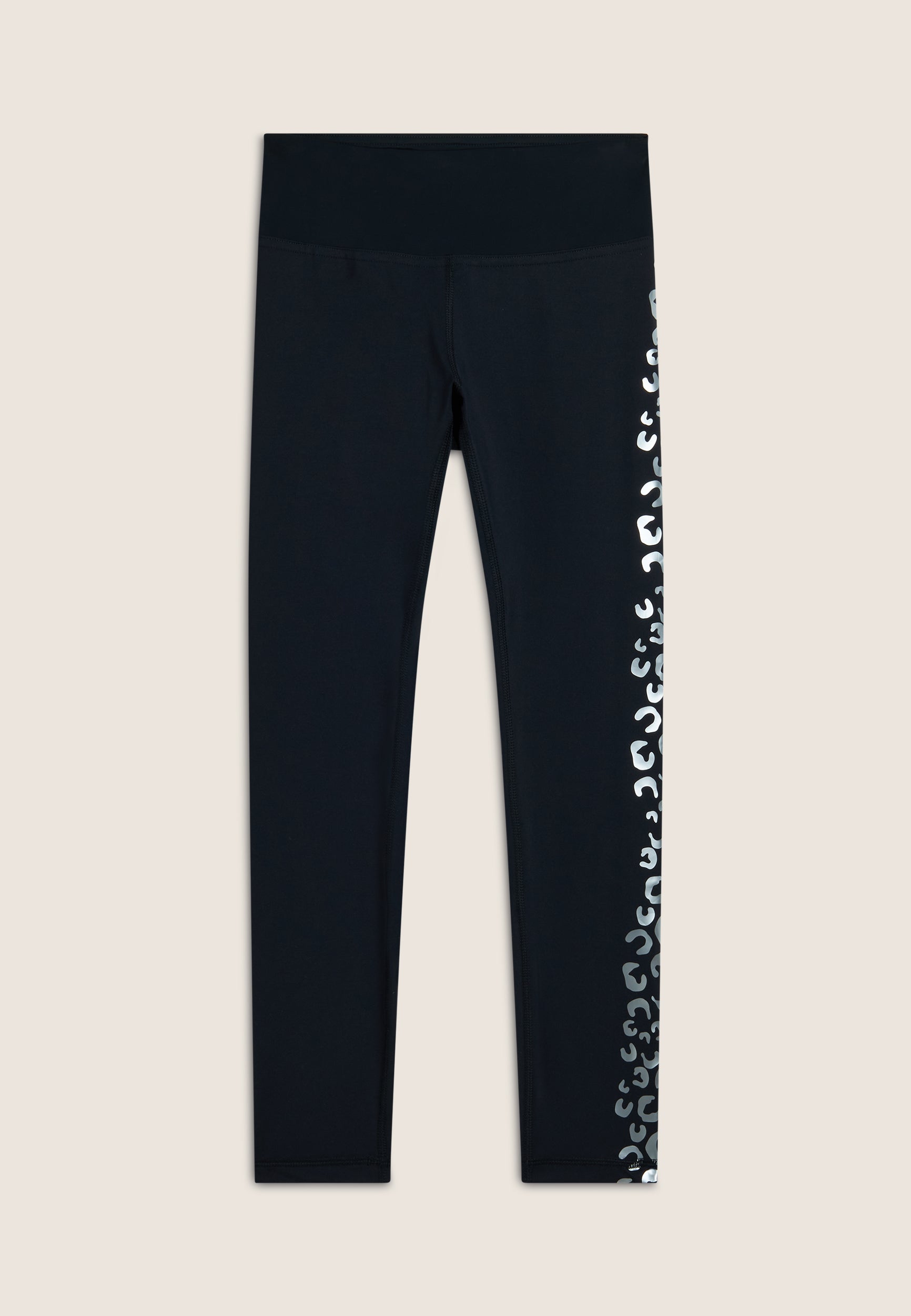 freddy-leggings-7-8-superfit-vita-alta-contrasto-stampa-argento image 1