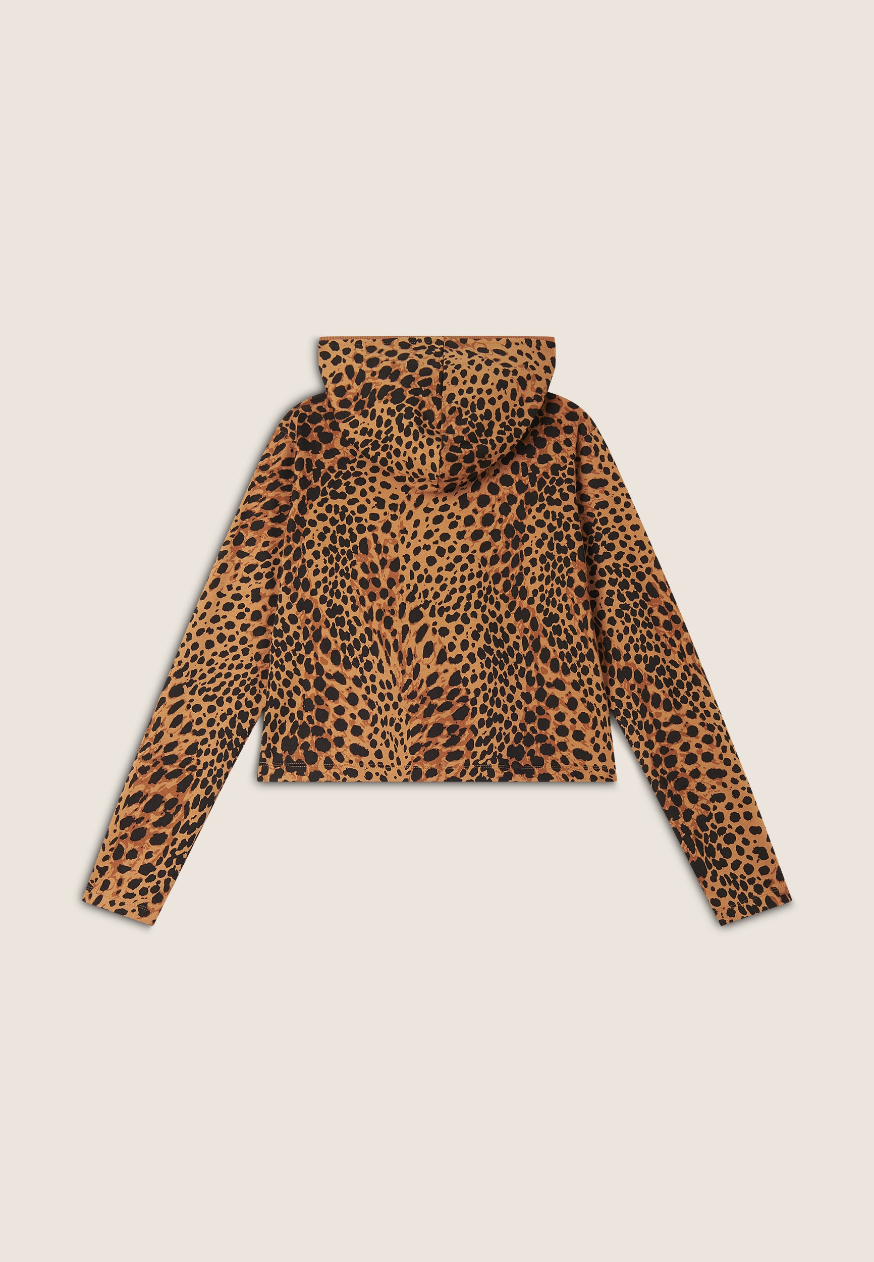 freddy-felpa-cropped-con-zip-e-cappuccio-animalier-regular-fit image 7