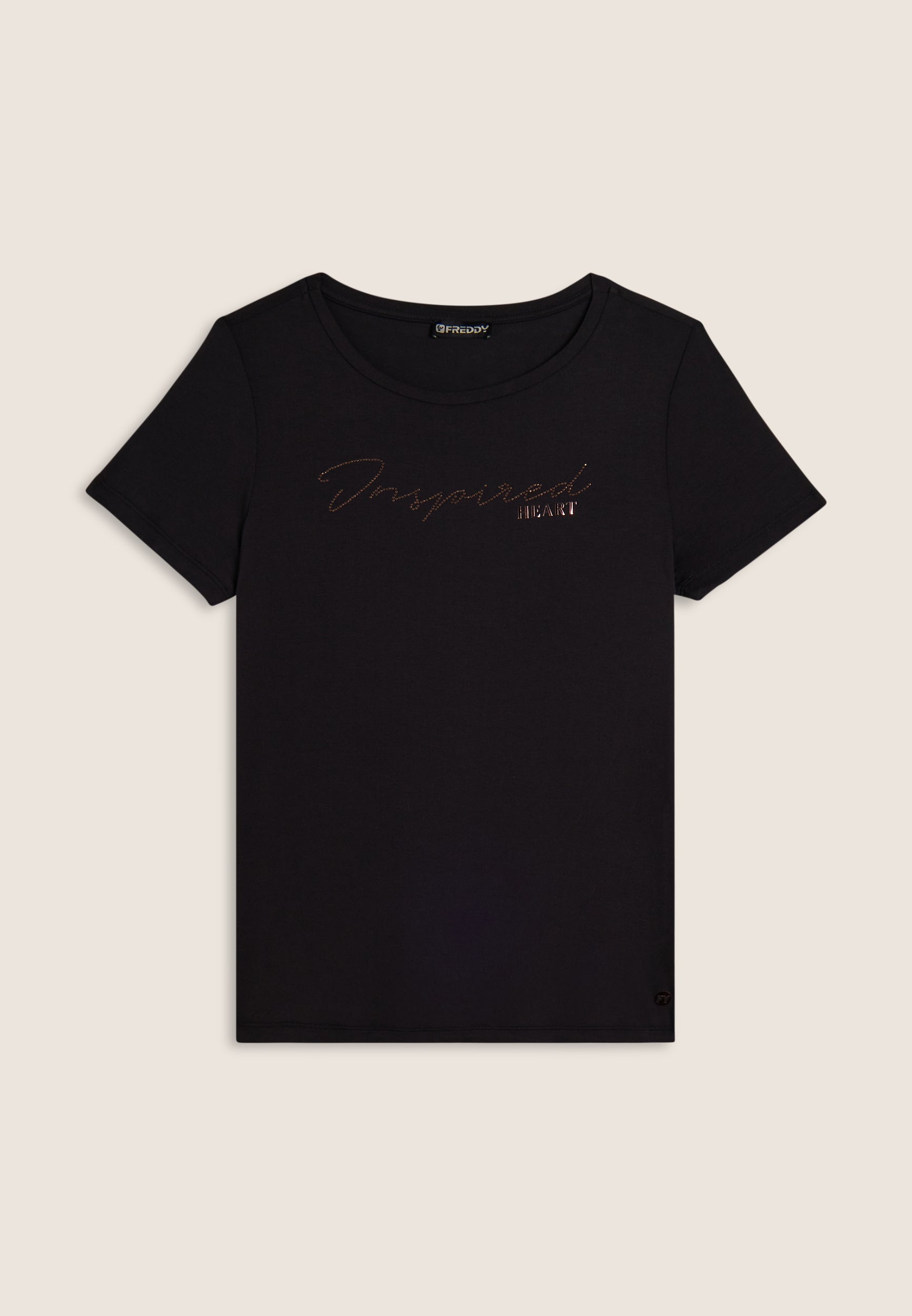 freddy-t-shirt-donna-con-grafica-in-strass-inspired-heart image 5