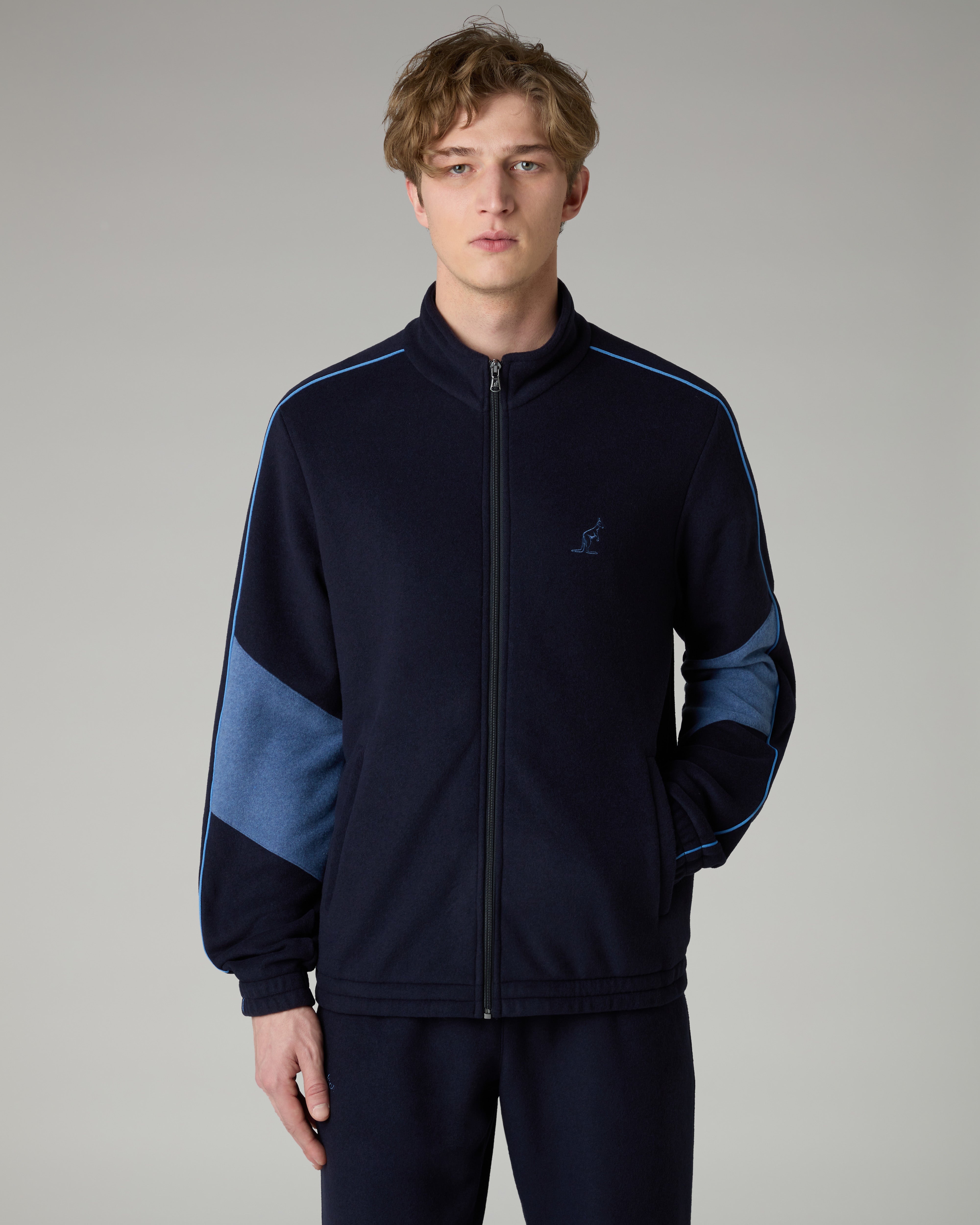 australian-color-block-softech-tracksuit-tuta-calda-blu-navy image 3