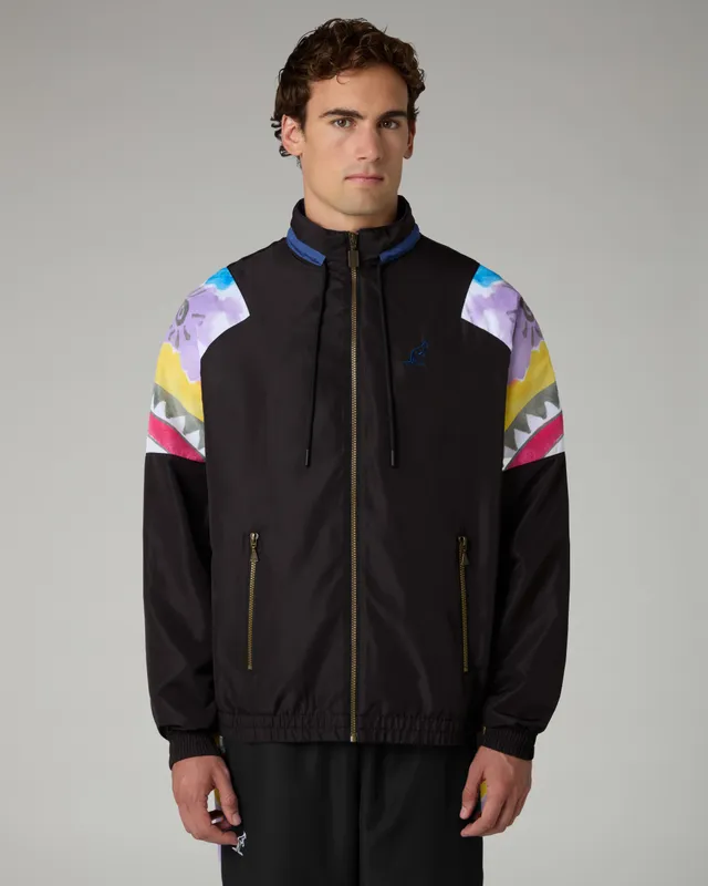 australian-native-old-track-jacket-giacca-tuta-nero-full-zip image 1