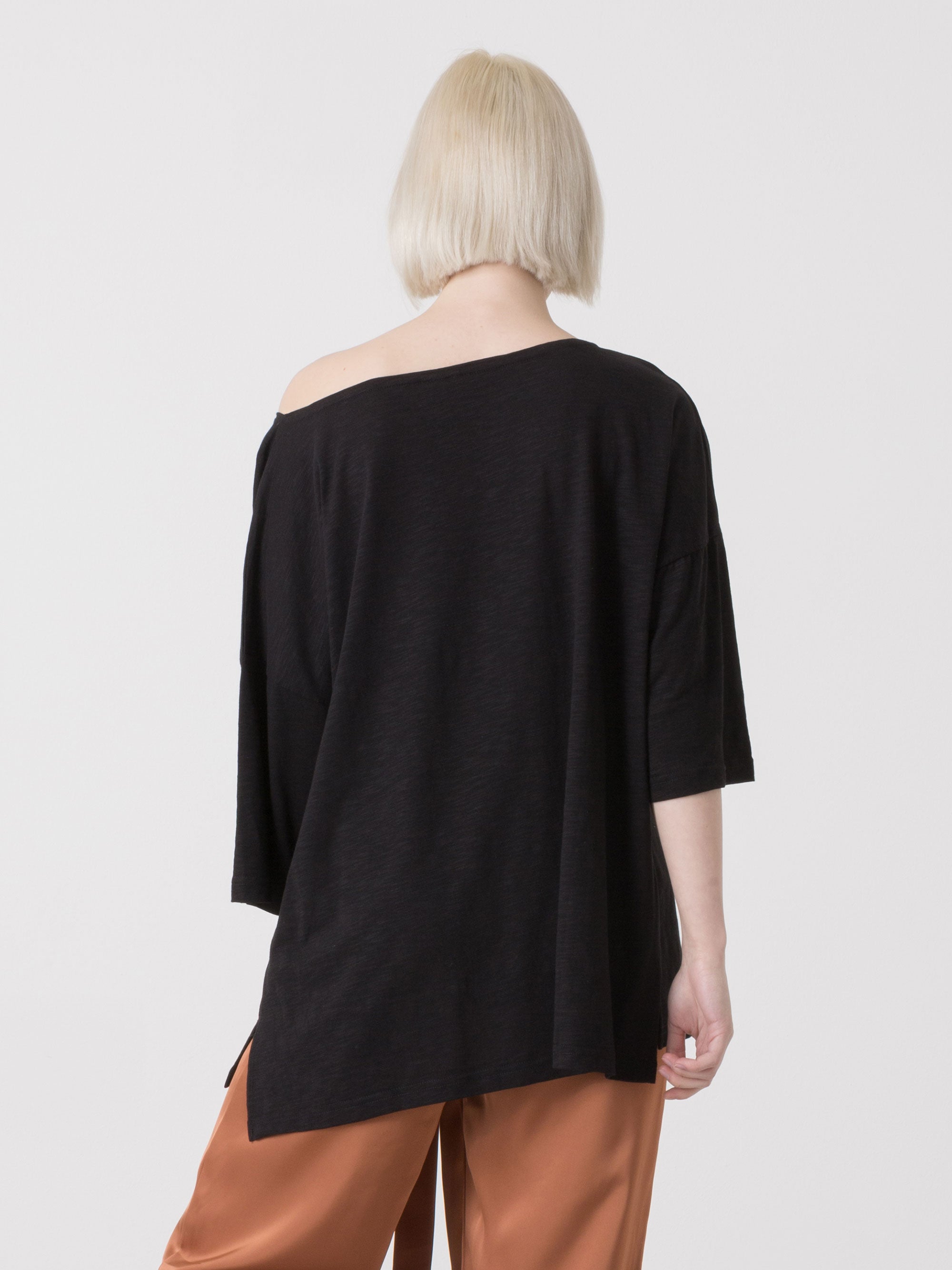 dimensione-danza-t-shirt-donna-in-slub-jersey-con-linea-asimmetrica image 8