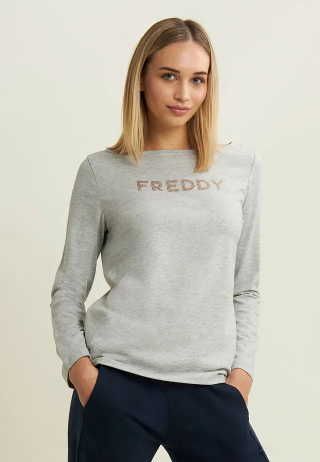 freddy-t-shirt-m-lange-maniche-lunghe-logo-in-strass image 1