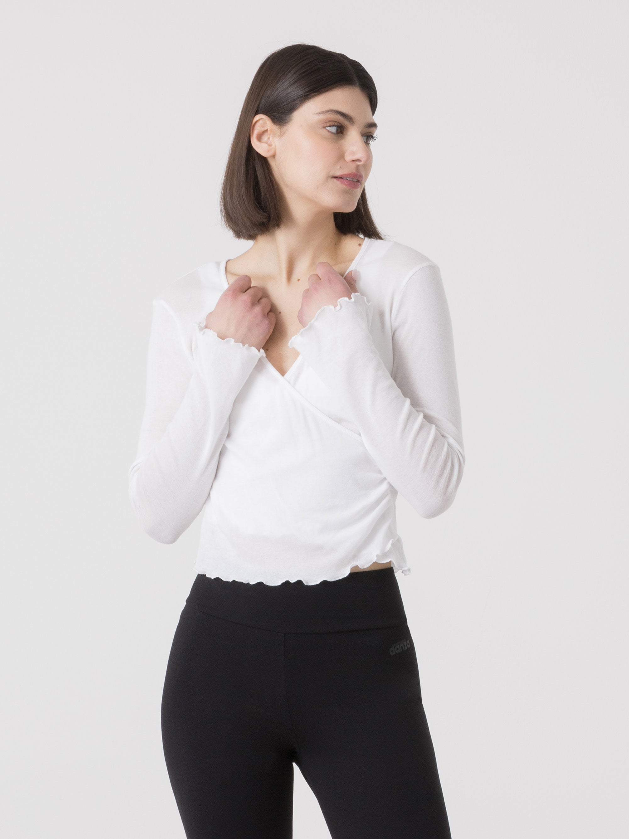 dimensione-danza-incrociatino-donna-in-rib-di-cotone-a-manica-lunga image 2