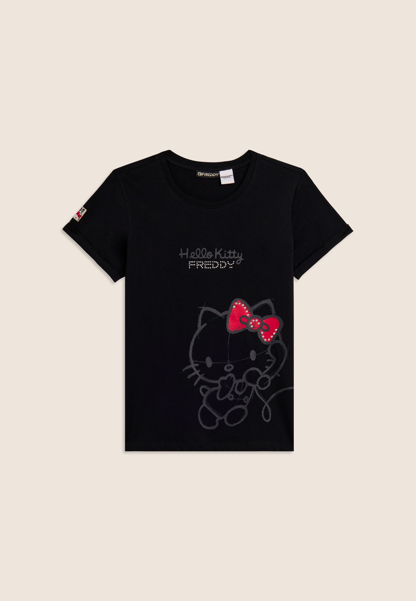 freddy-t-shirt-hello-kitty-tono-su-tono-cotone image 6