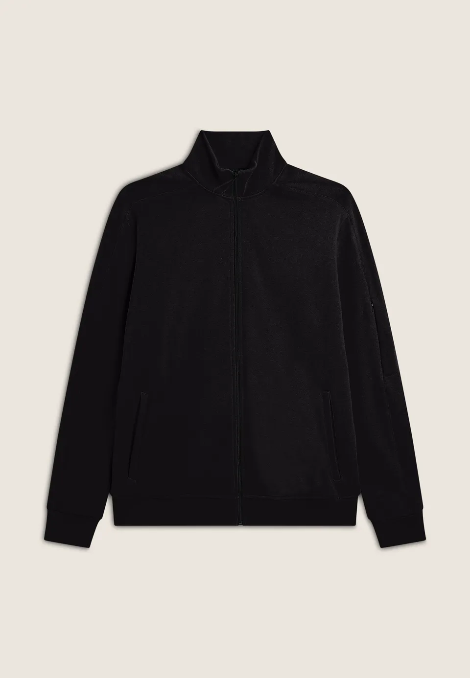 freddy-felpa-uomo-con-zip-intera-collo-alto-e-tasca-zippata image 1