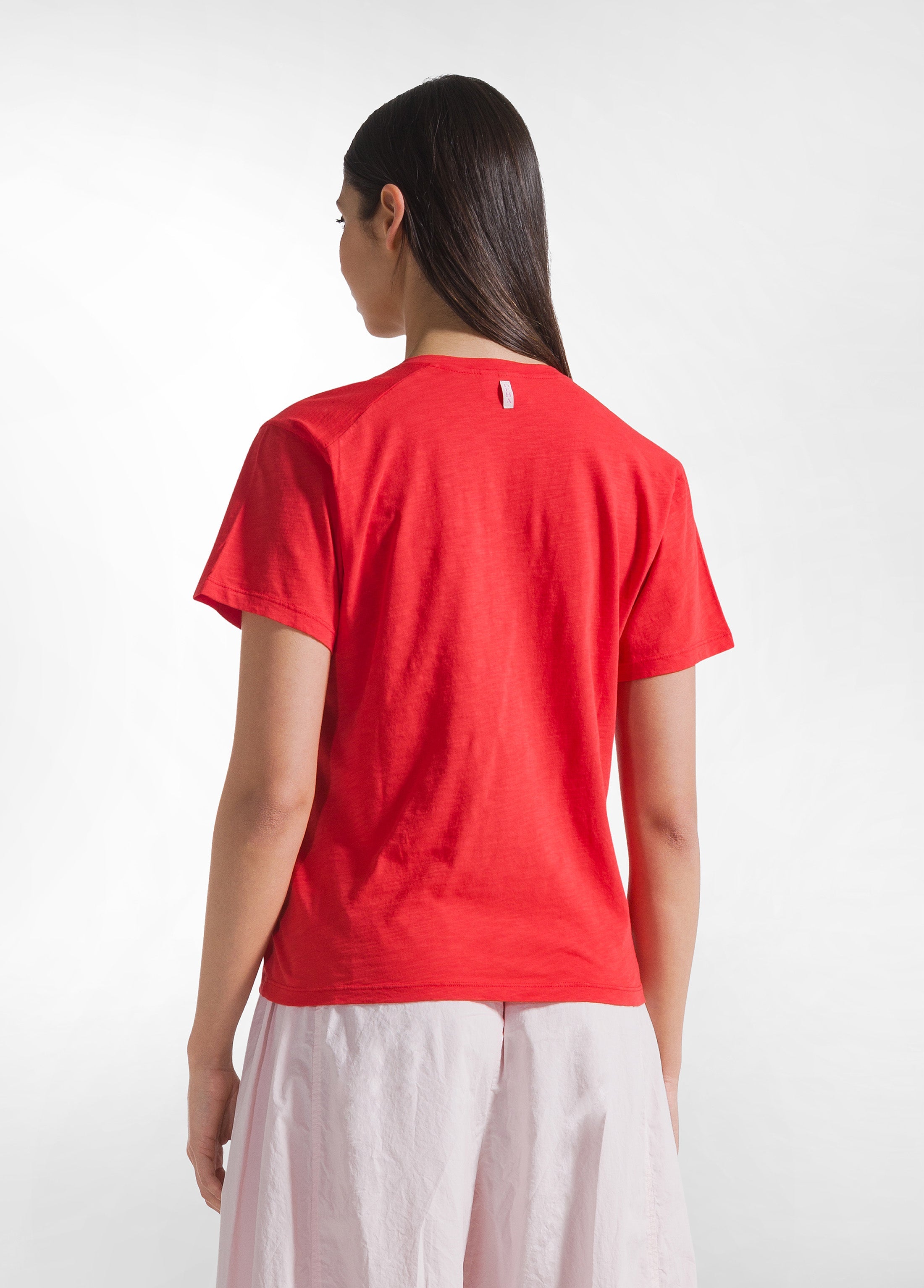 deha-t-shirt-flamm-scollo-ampio-rosso image 2