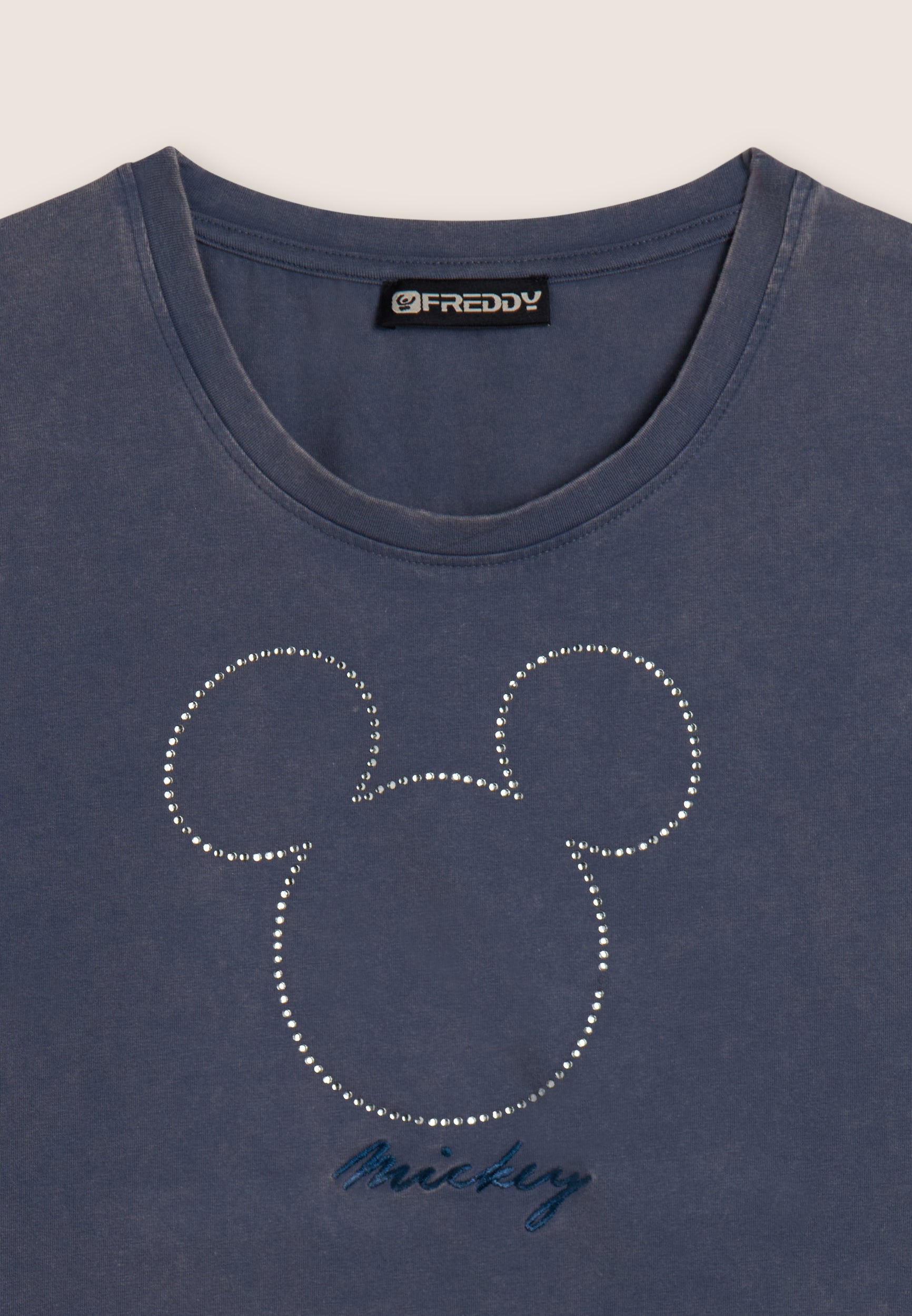 freddy-t-shirt-cropped-donna-mickey-mouse-in-strass image 6