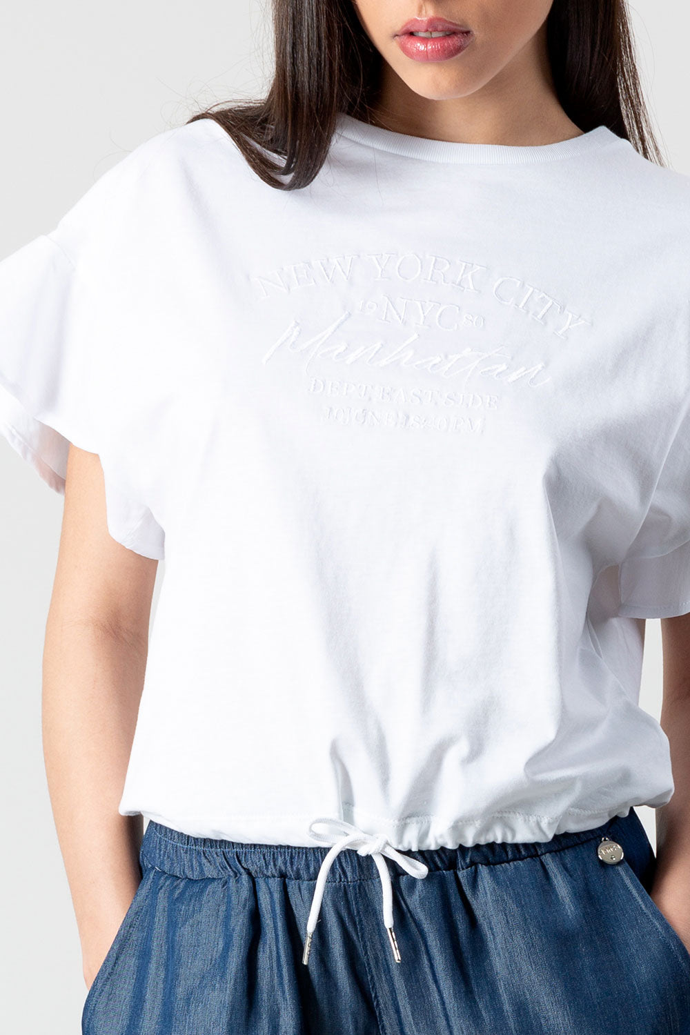 dimensione-danza-t-shirt-con-maniche-in-popeline-e-coulisse-in-vita image 3