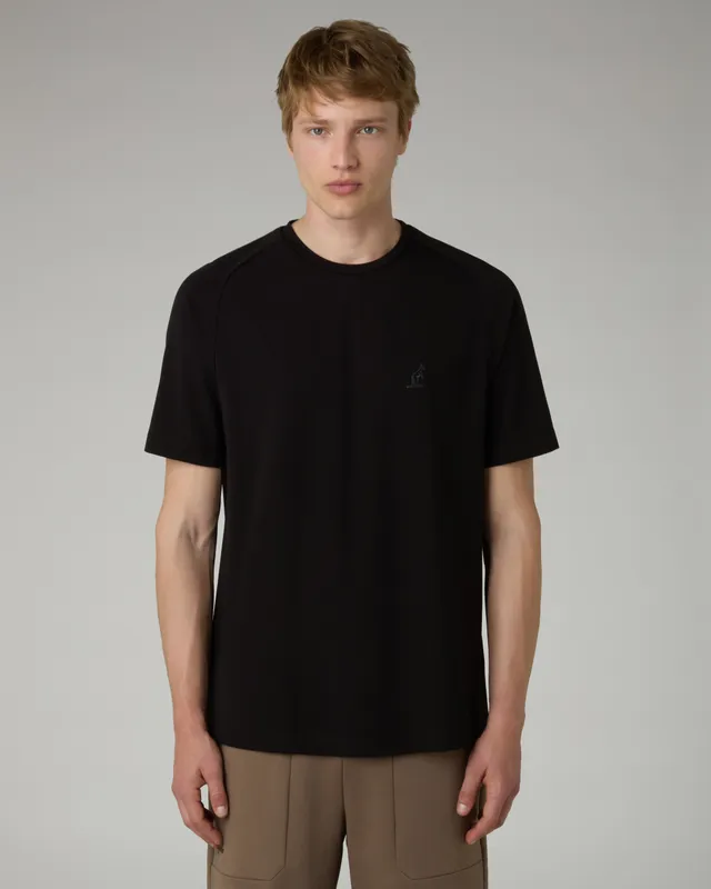 australian-poison-t-shirt-maglietta-flow-interlock-nero-made-in-italy image 1