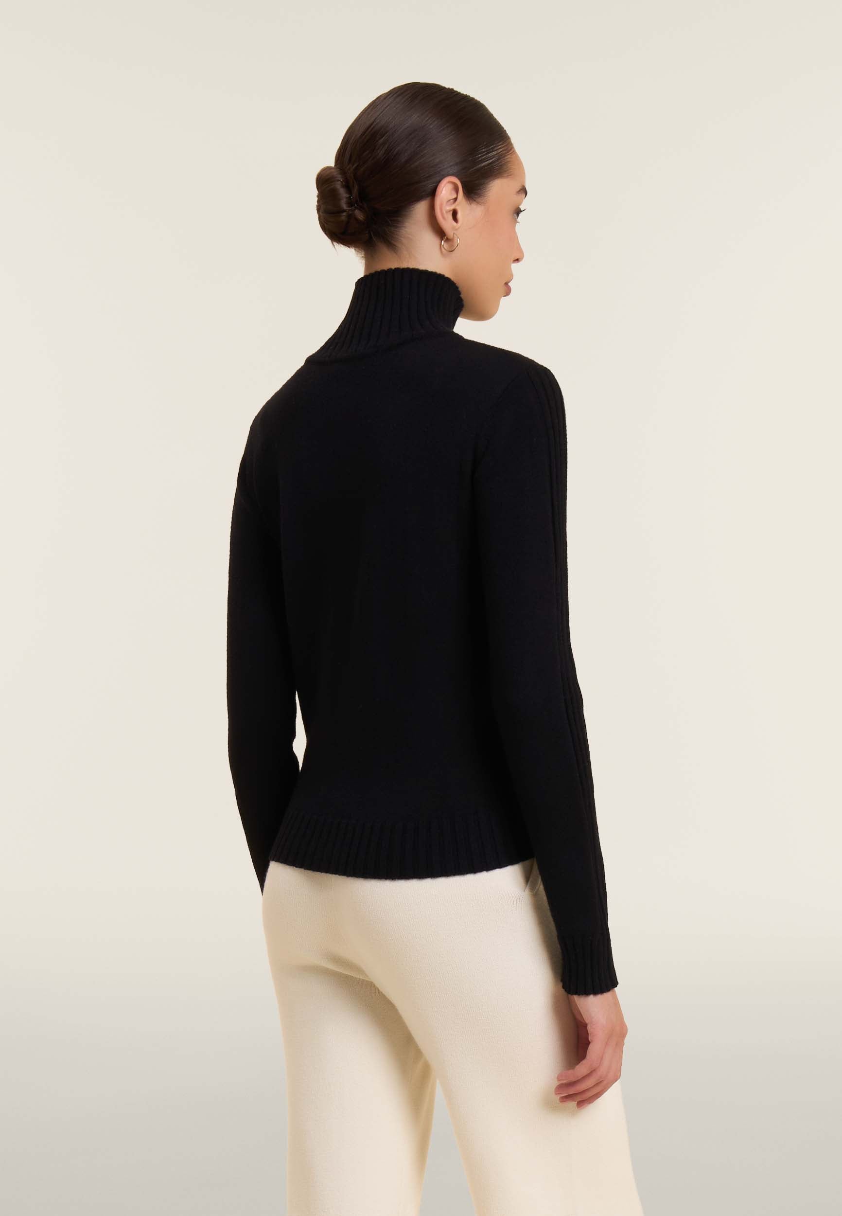 freddy-maglia-collo-a-camicia-slim-fit-con-zip-e-costina image 3