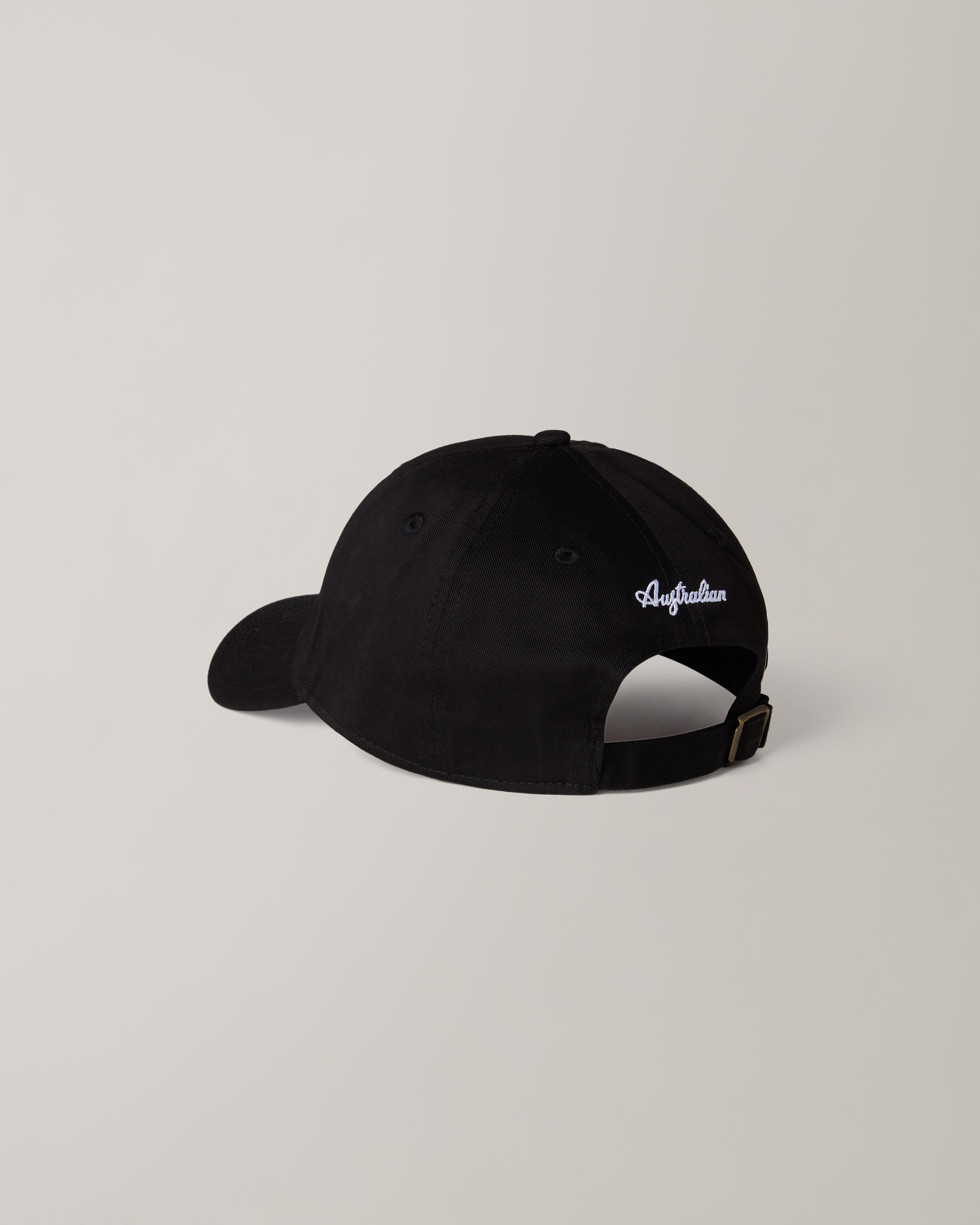 australian-timeless-cap-cappellino-dad-hat-cotone-nero-regolabile image 3