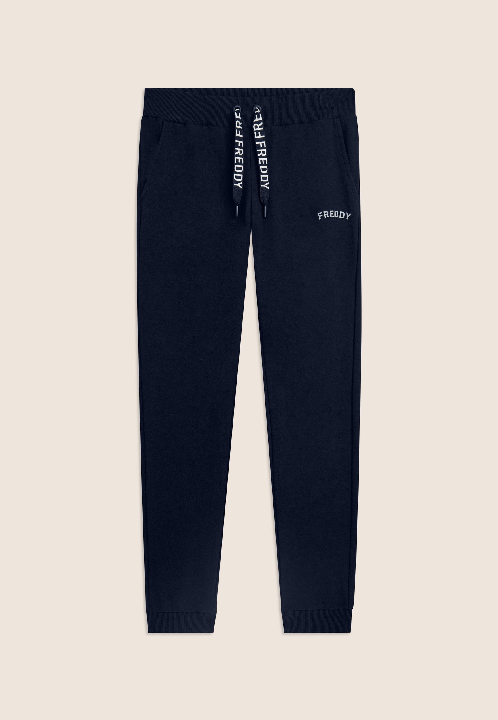 freddy-pantaloni-sportivi-con-polsini-e-coulisse-logata-french-terry image 6