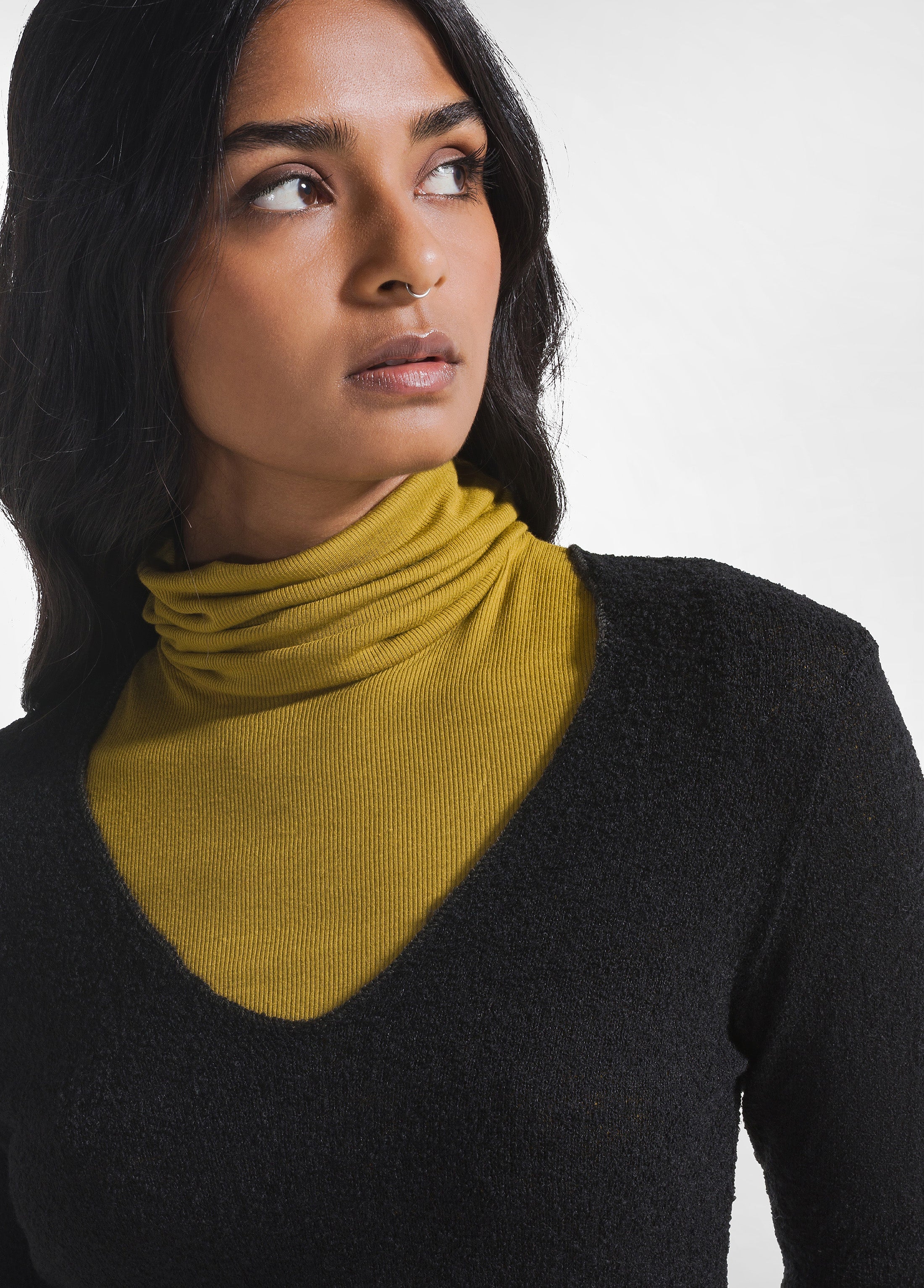 deha-maglia-boucle-nero-manica-lunga image 4