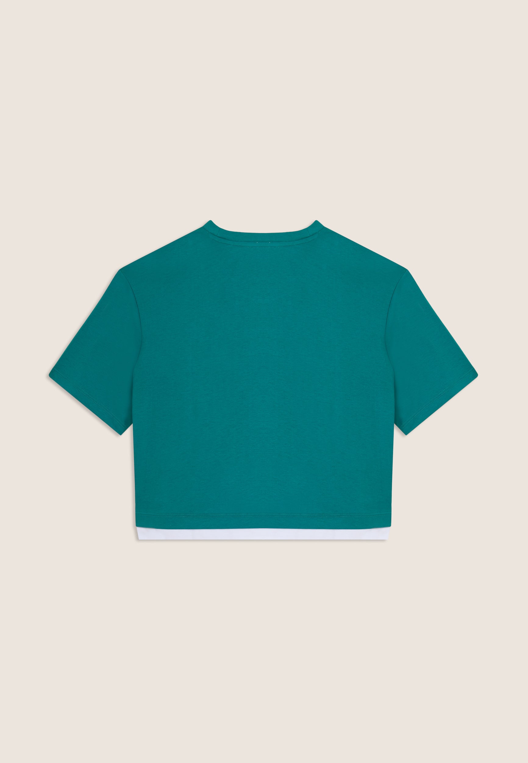 freddy-t-shirt-cropped-con-inserto-a-contrasto-e-logo-perlato image 5