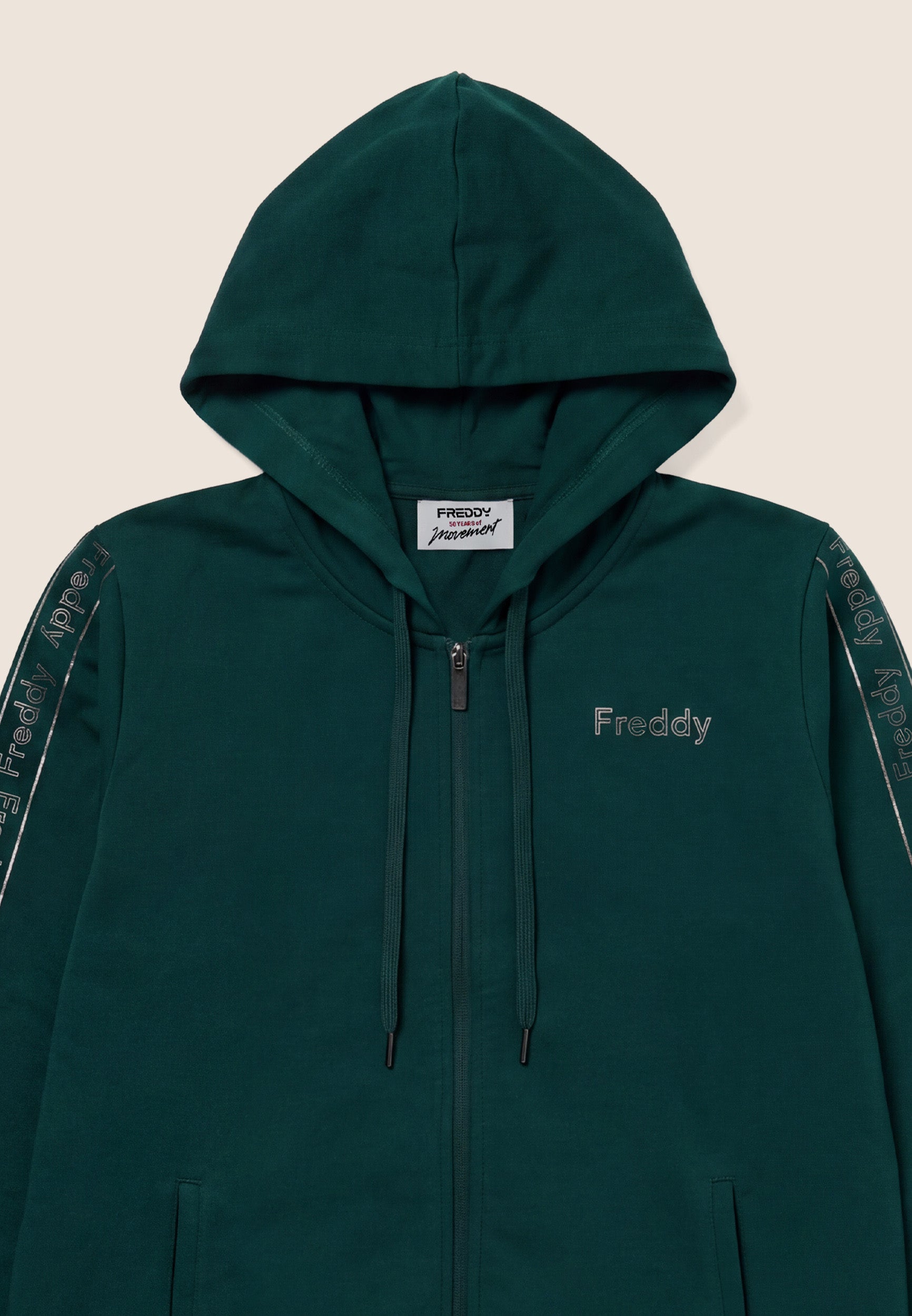 freddy-tuta-sportiva-donna-full-zip-con-cappuccio-e-bande-logo image 7