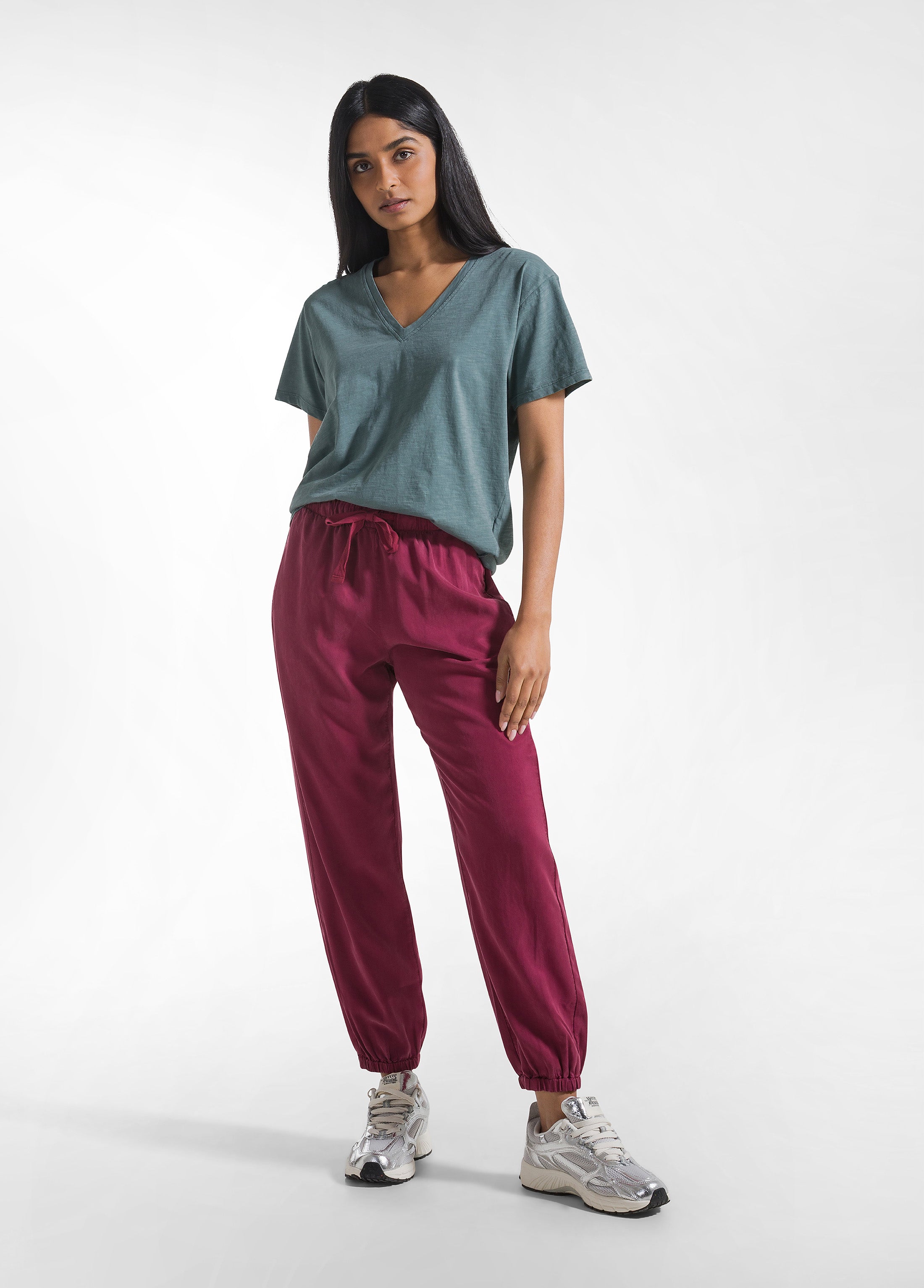 deha-t-shirt-flamm-scollo-ampio-verde image 4