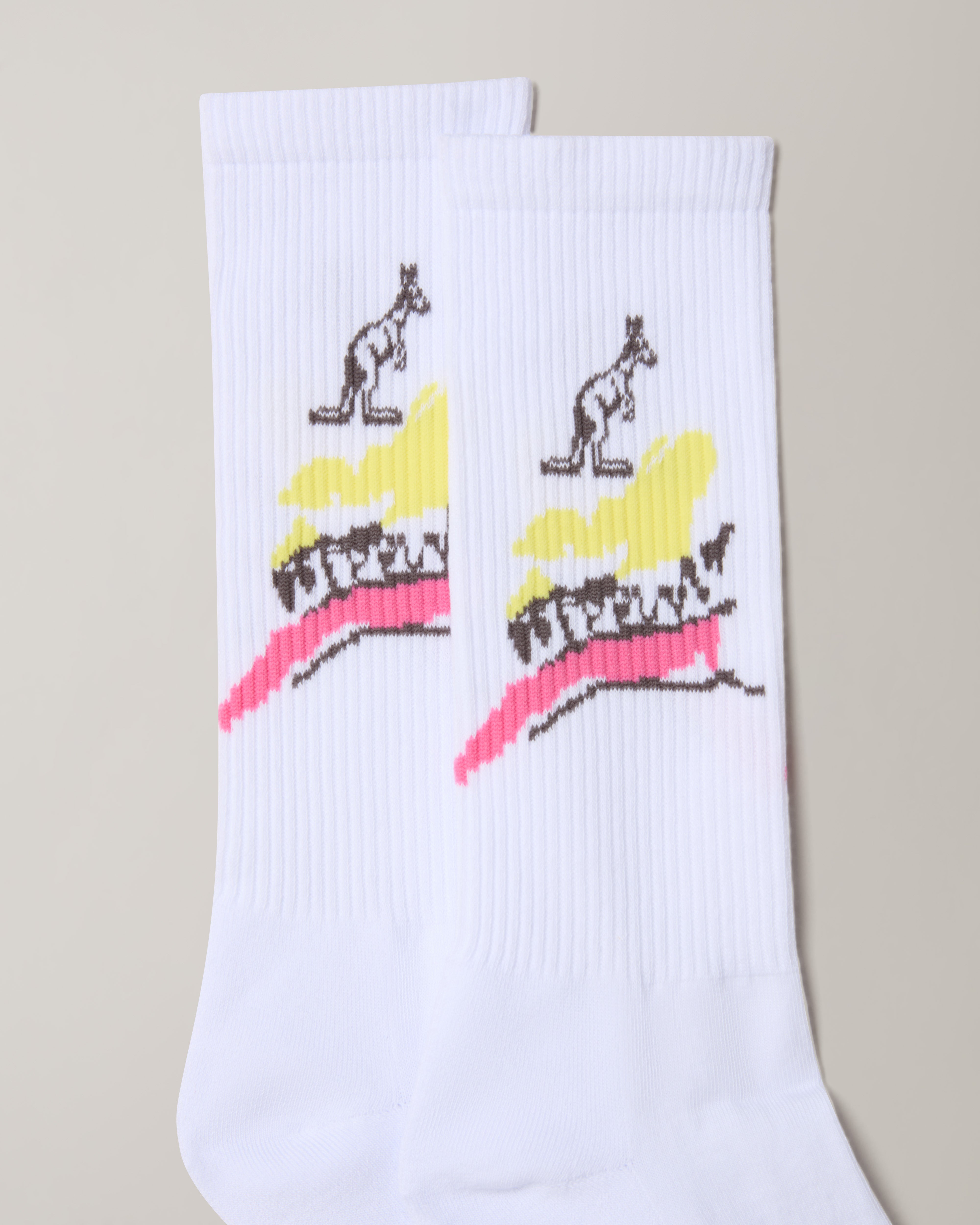australian-native-socks-calze-cotone-jacquard-bianche image 2