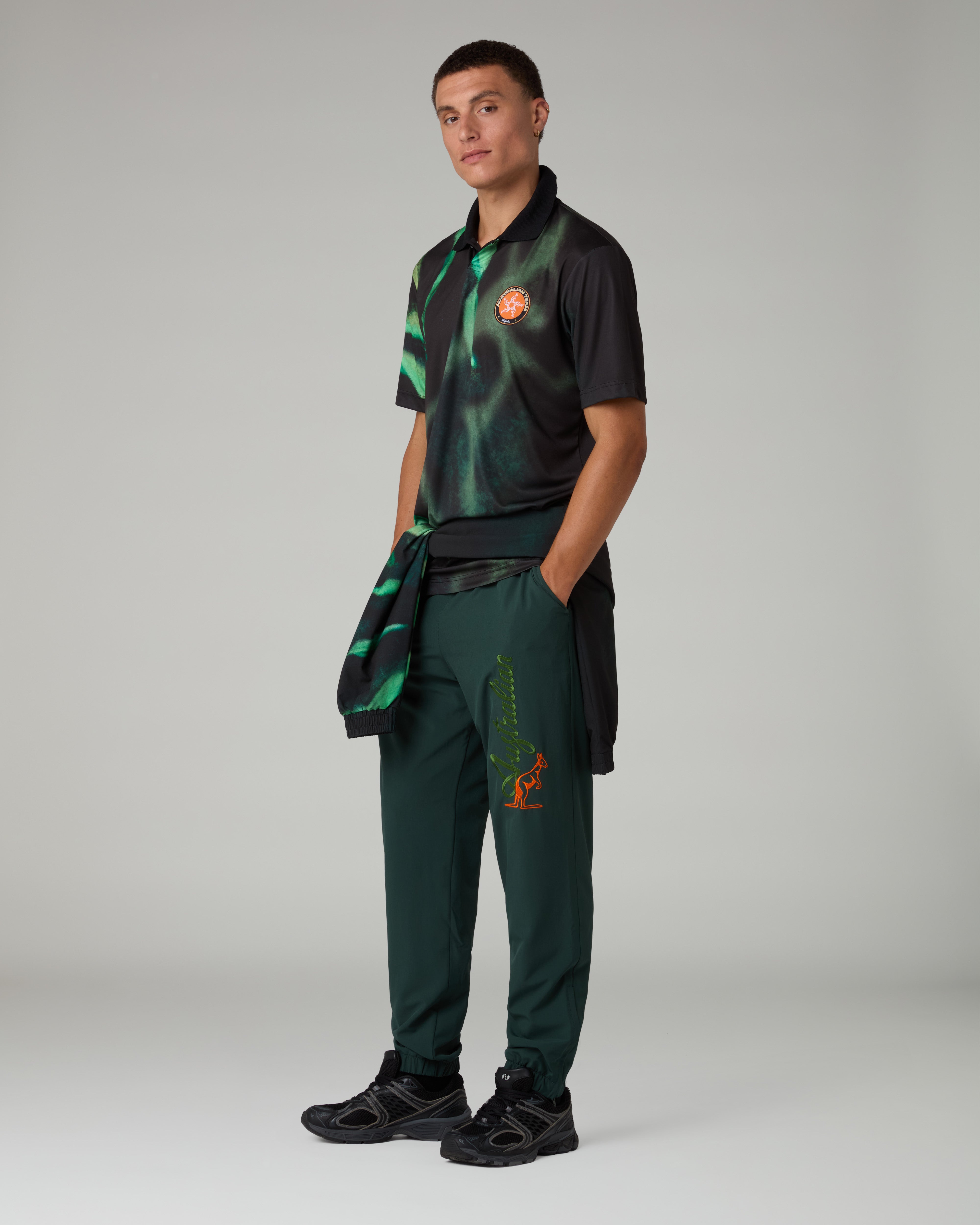 australian-blanca-soccer-polo-shirt-polo-nera-ace-elasticizzata image 2