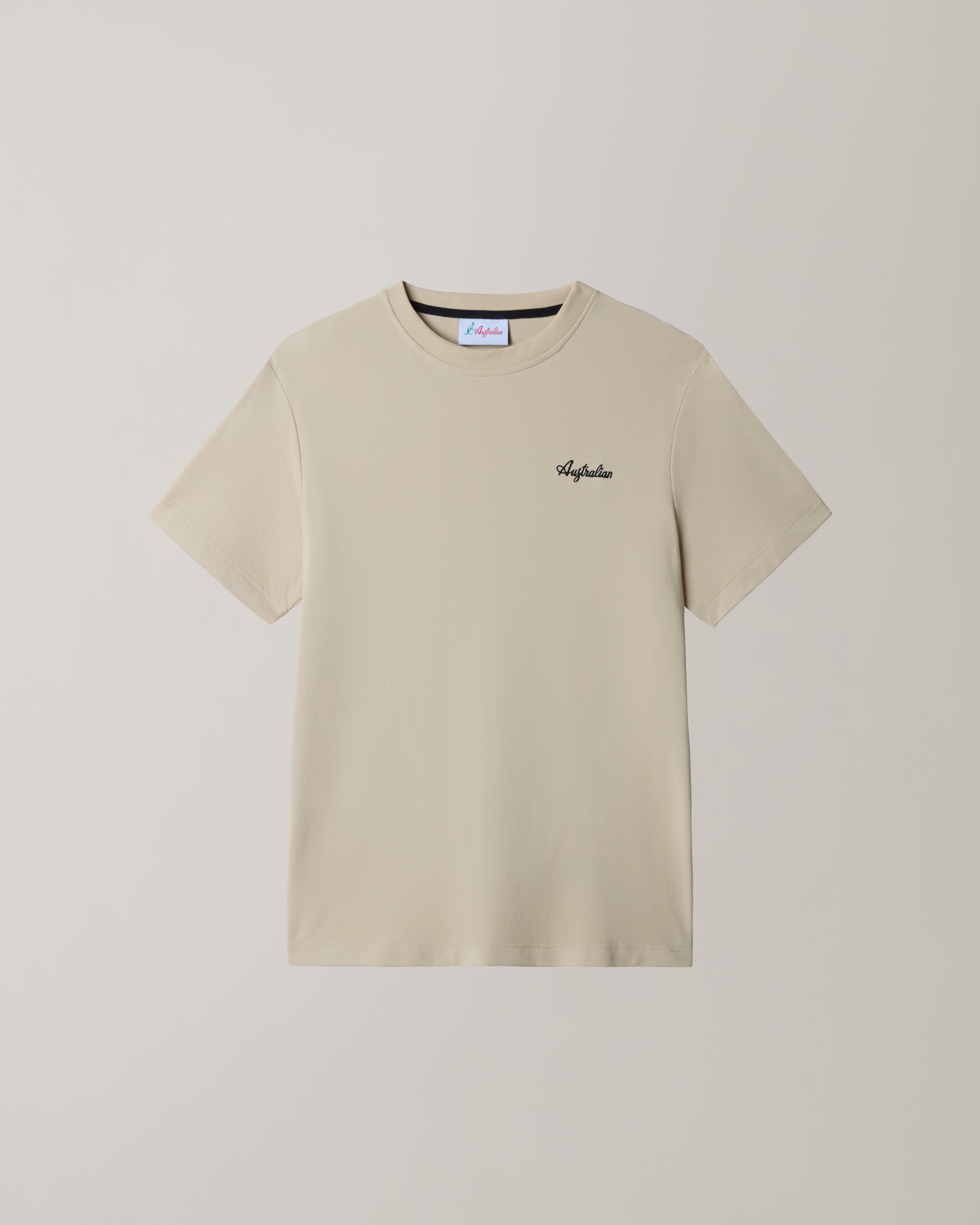australian-easy-t-shirt-maglia-piquet-sabbia image 1