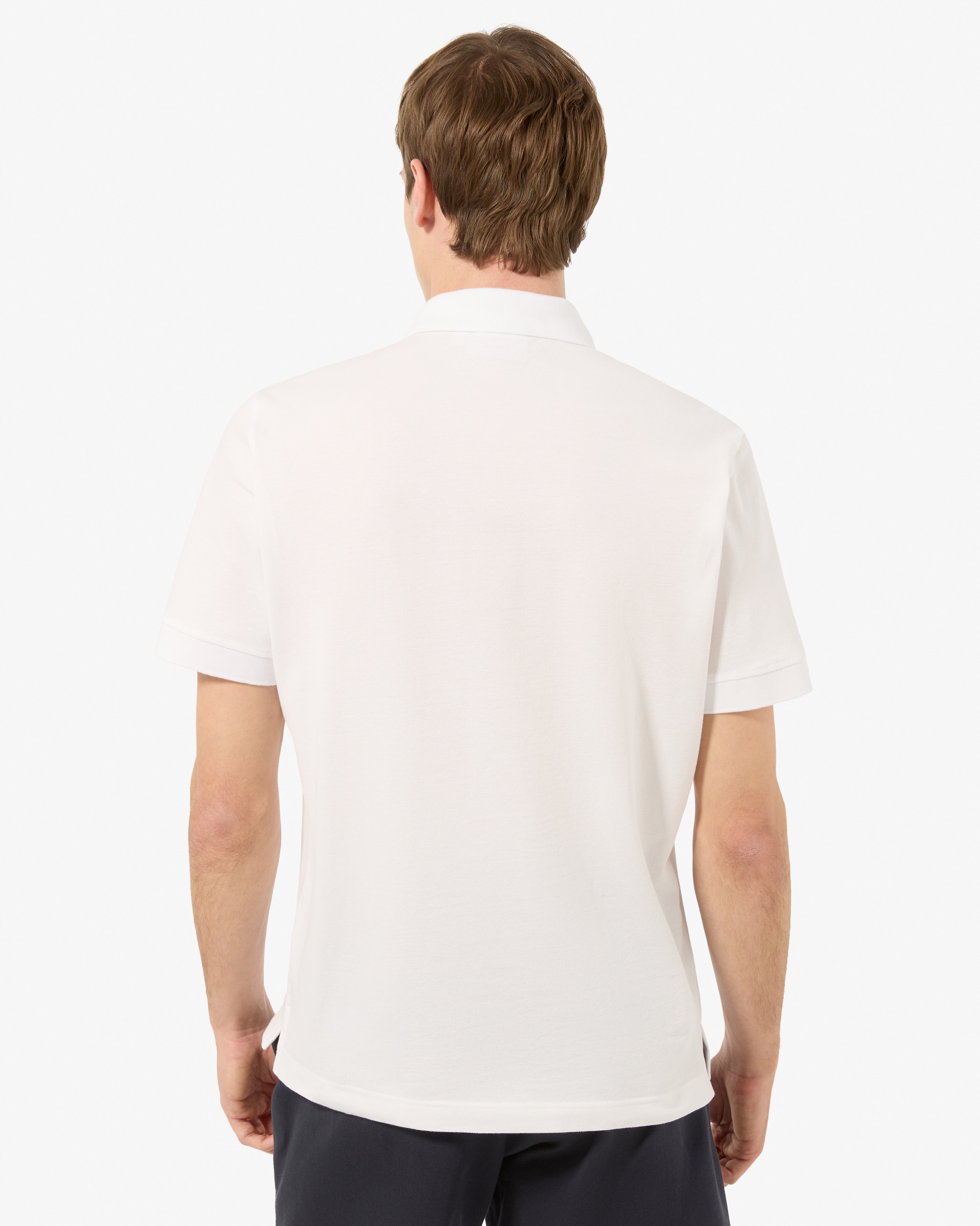 australian-easy-polo-shirt-polo-piquet-elasticizzato-bianca image 4