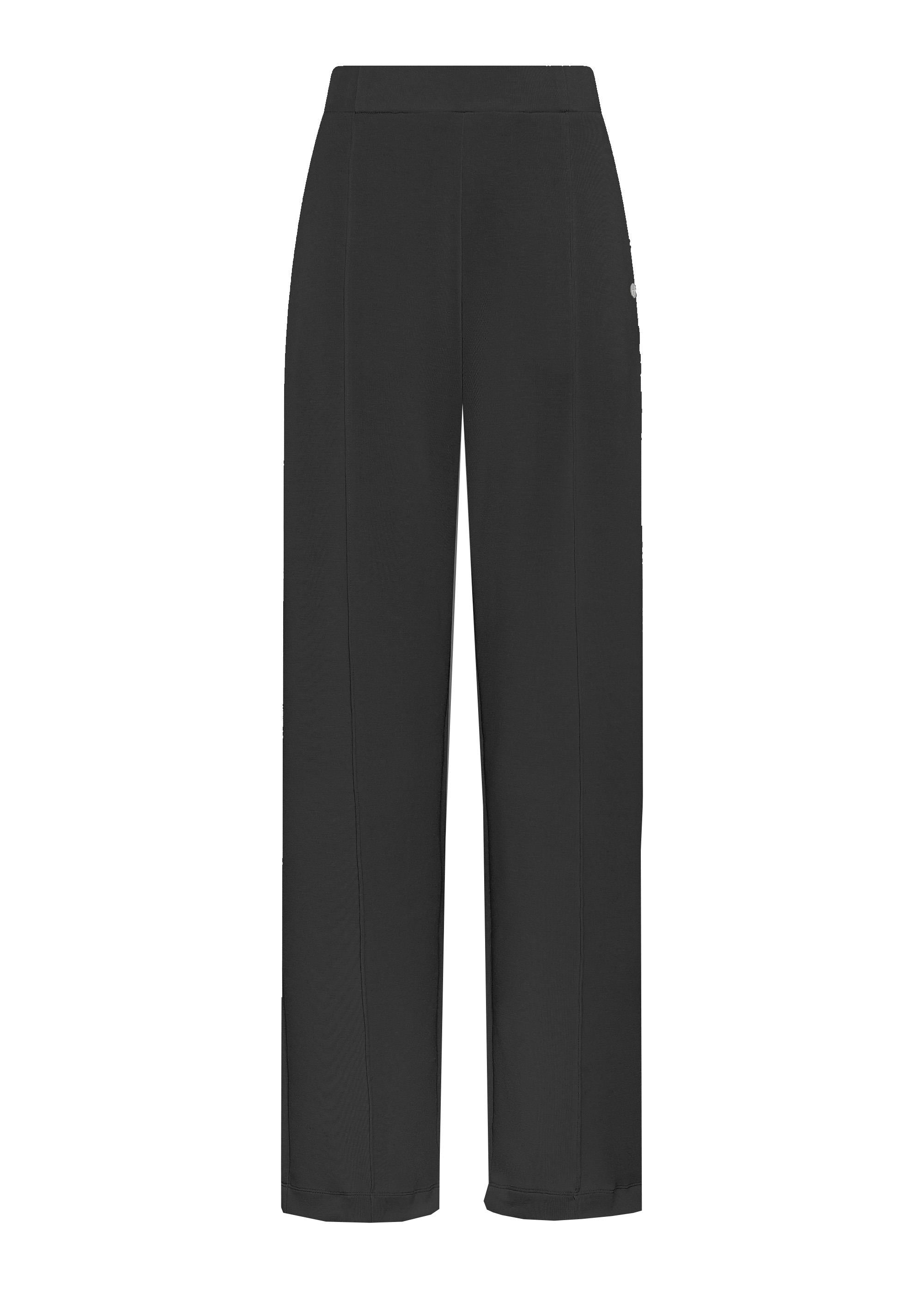deha-pantalone-dritto-in-modal-soft-touch-nero-d32005 image 5