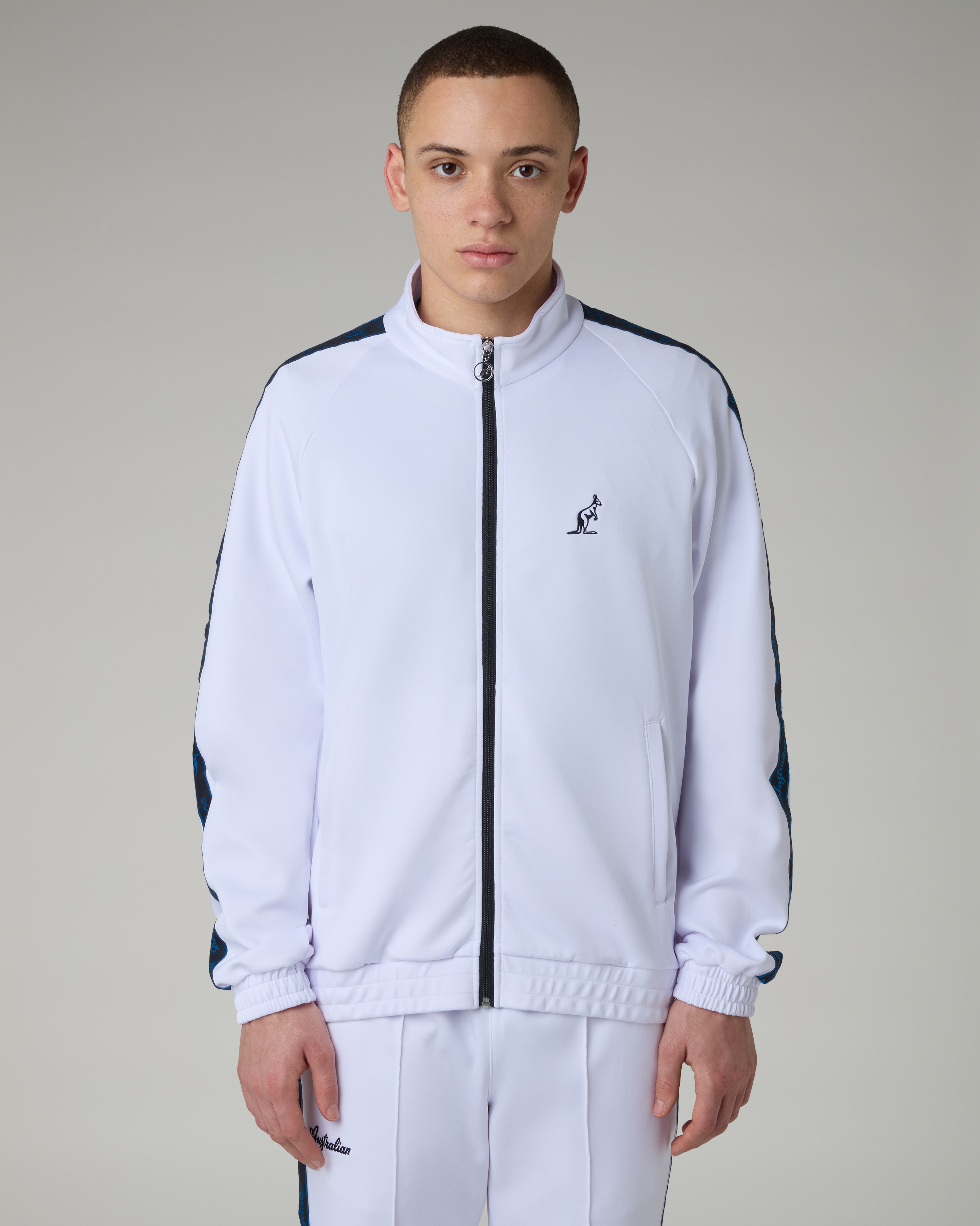 australian-blue-tape-tracksuit-tuta-shot-full-zip-bianco image 3