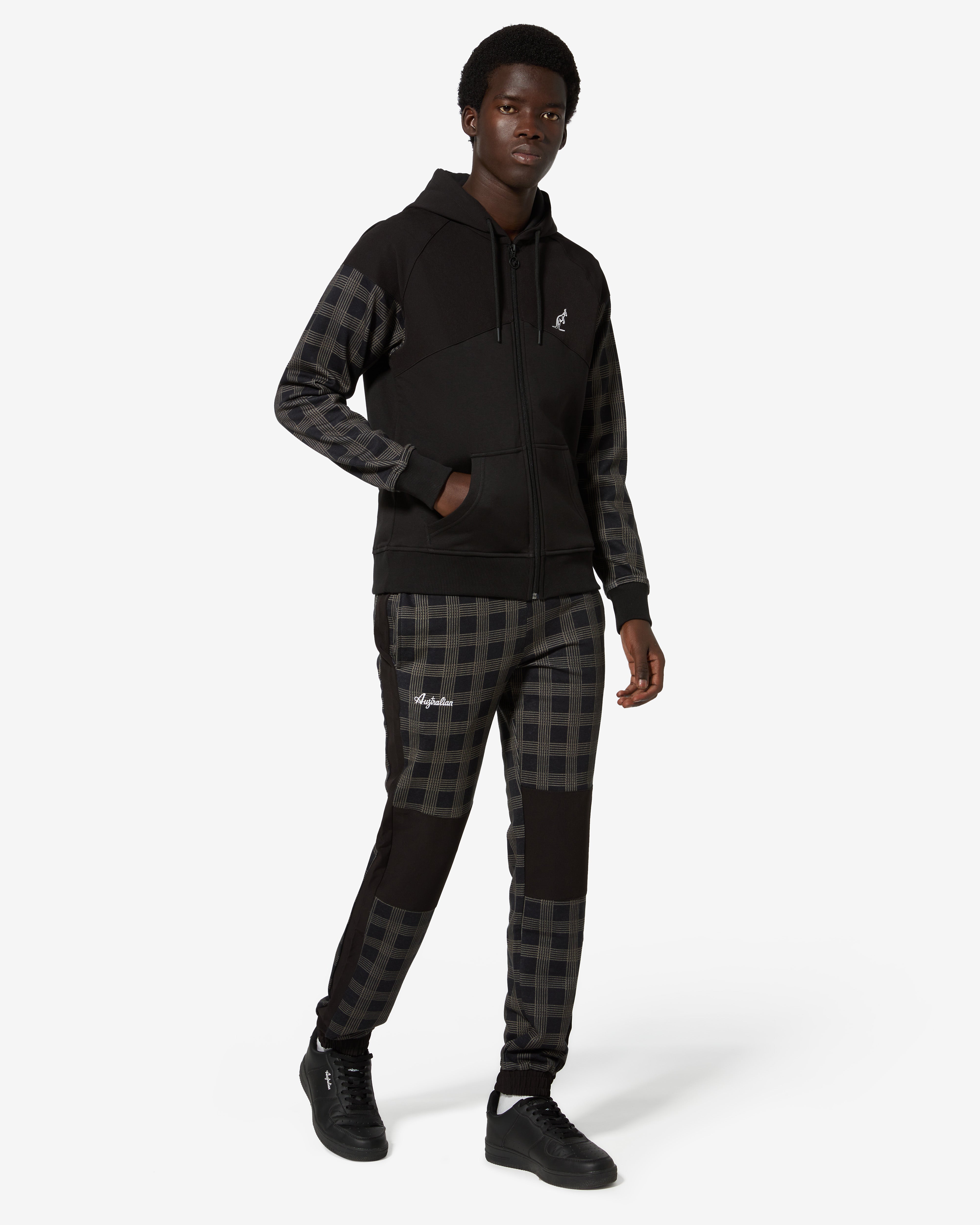 australian-horizon-track-jacket-felpa-con-cappuccio-nera image 2