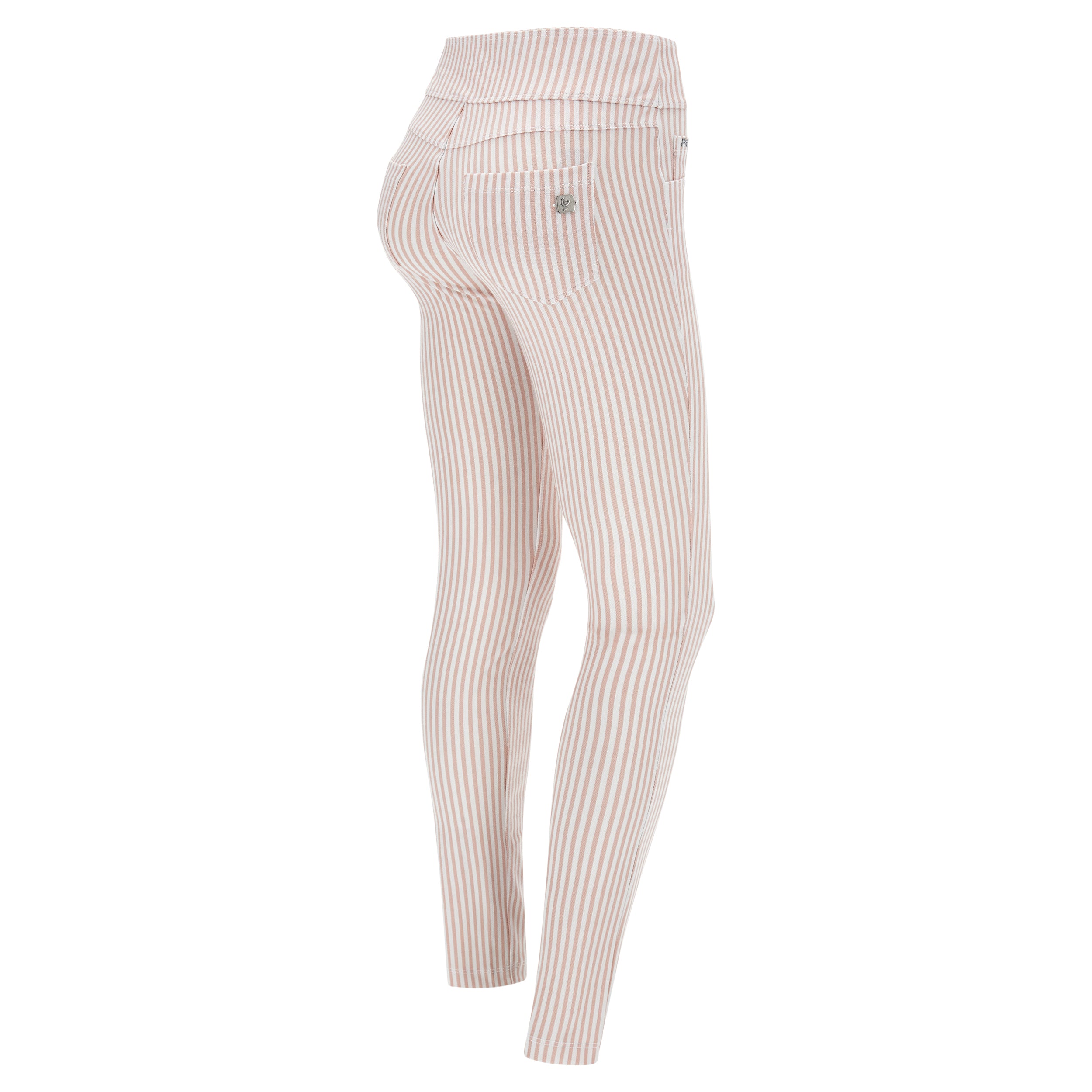 freddy-pantalone-n-o-w-vita-risvoltabile-in-jersey-drill-a-righe-pastello-yoga-s image 4