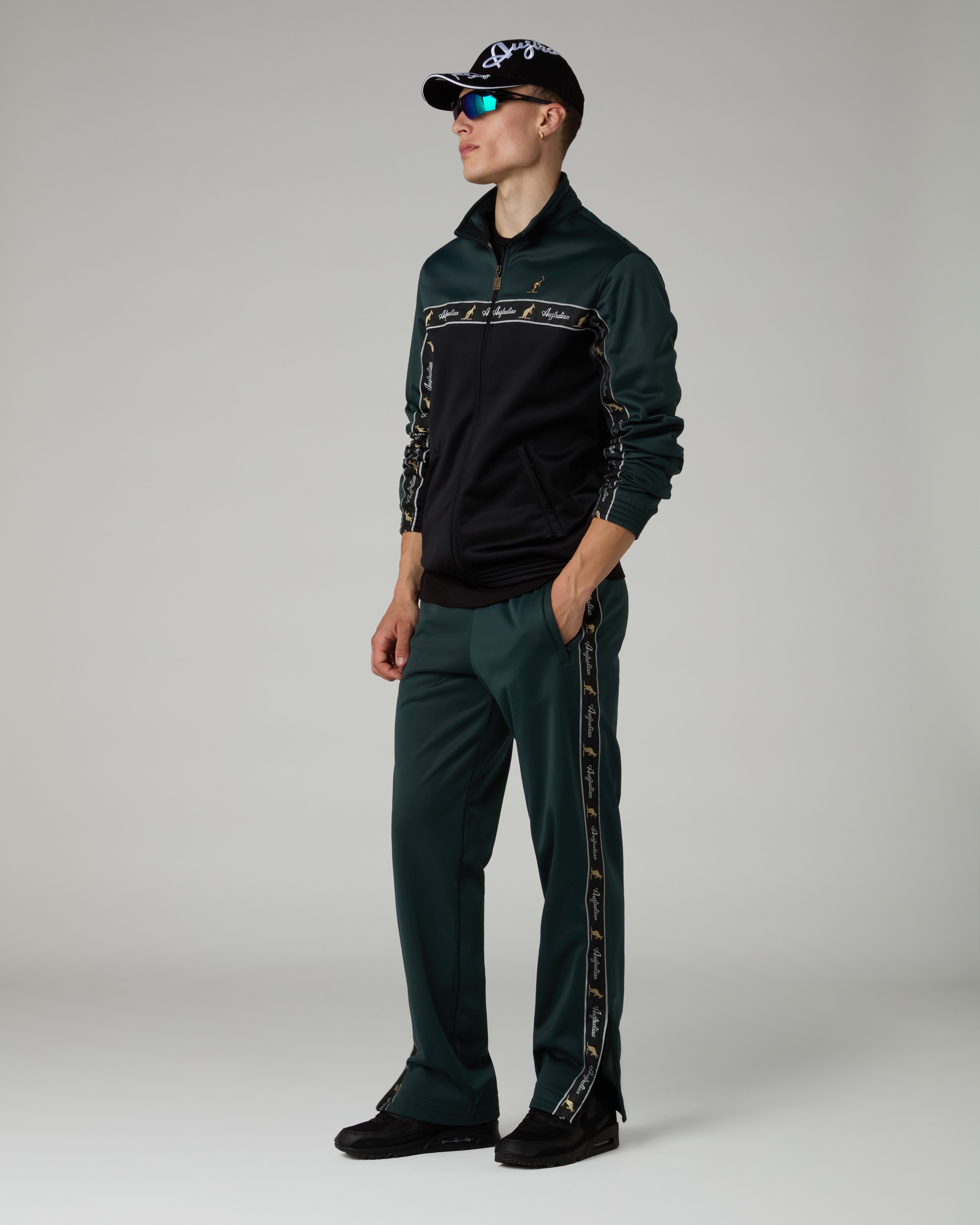 australian-duo-track-jacket-in-acetato-verde-bosco-full-zip image 2