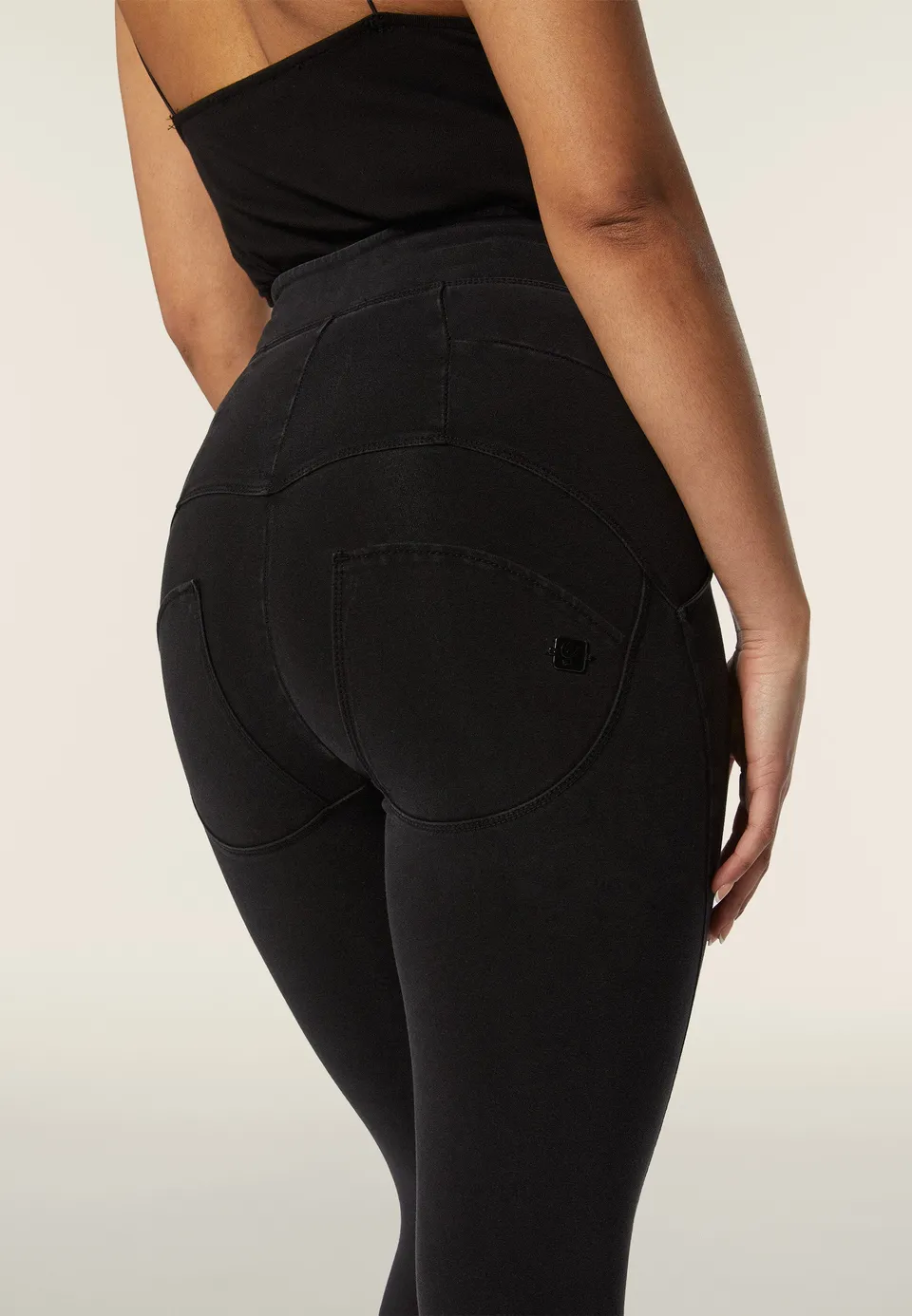 freddy-wr-up-jeggings-7-8-vita-altissima-effetto-denim-used-con-spacco image 1