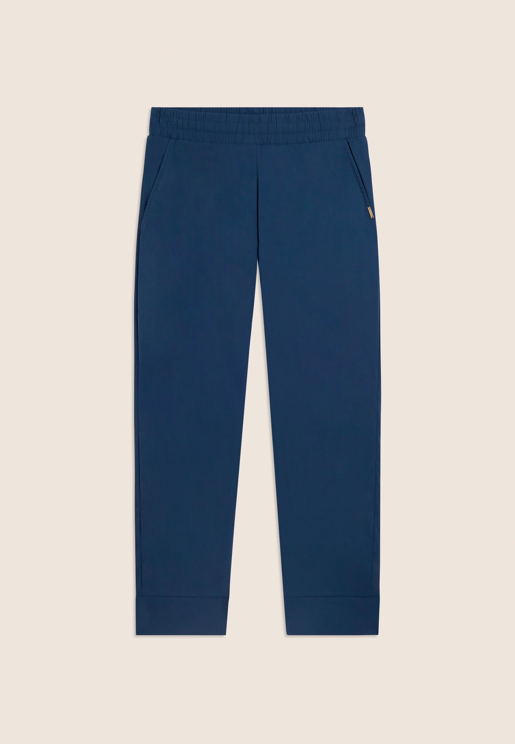 freddy-pantaloni-cropped-carota-popeline-elasticizzato-donna image 6