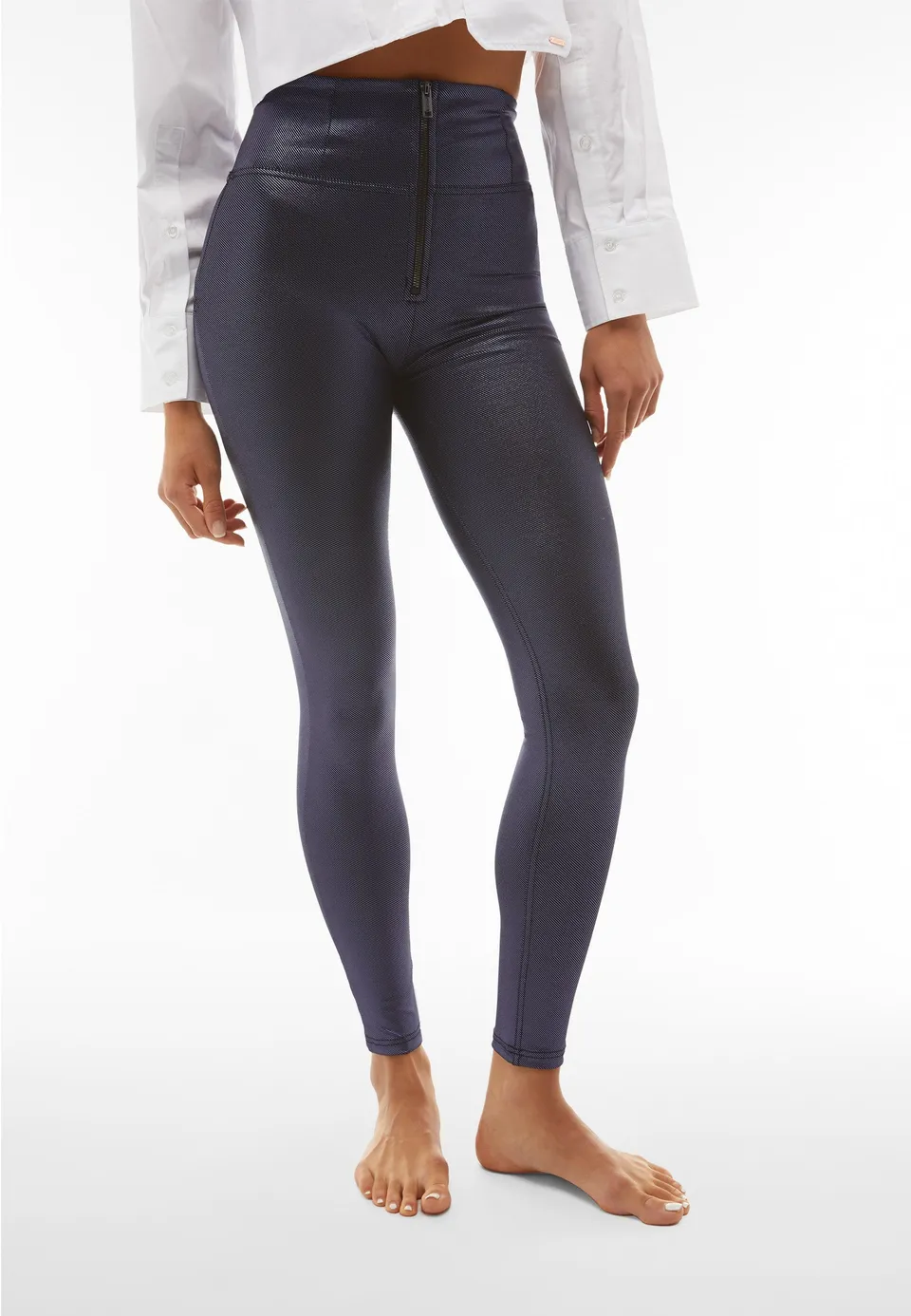 freddy-pantaloni-push-up-wr-up-vita-altissima-effetto-metallizzato-d-i-w-o image 1