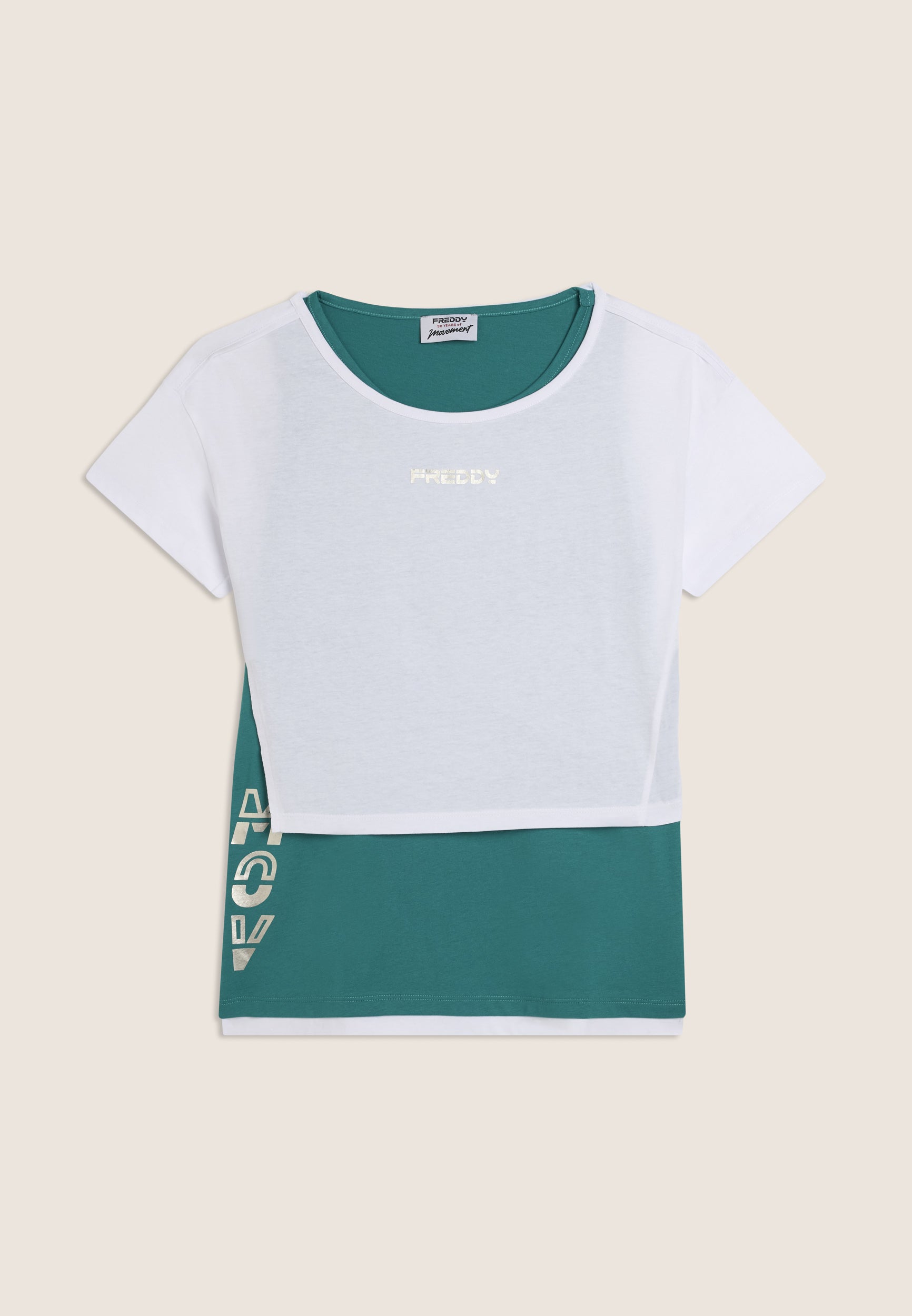 freddy-wr-up-completo-t-shirt-cropped-e-canotta-con-stampa-perlata image 4