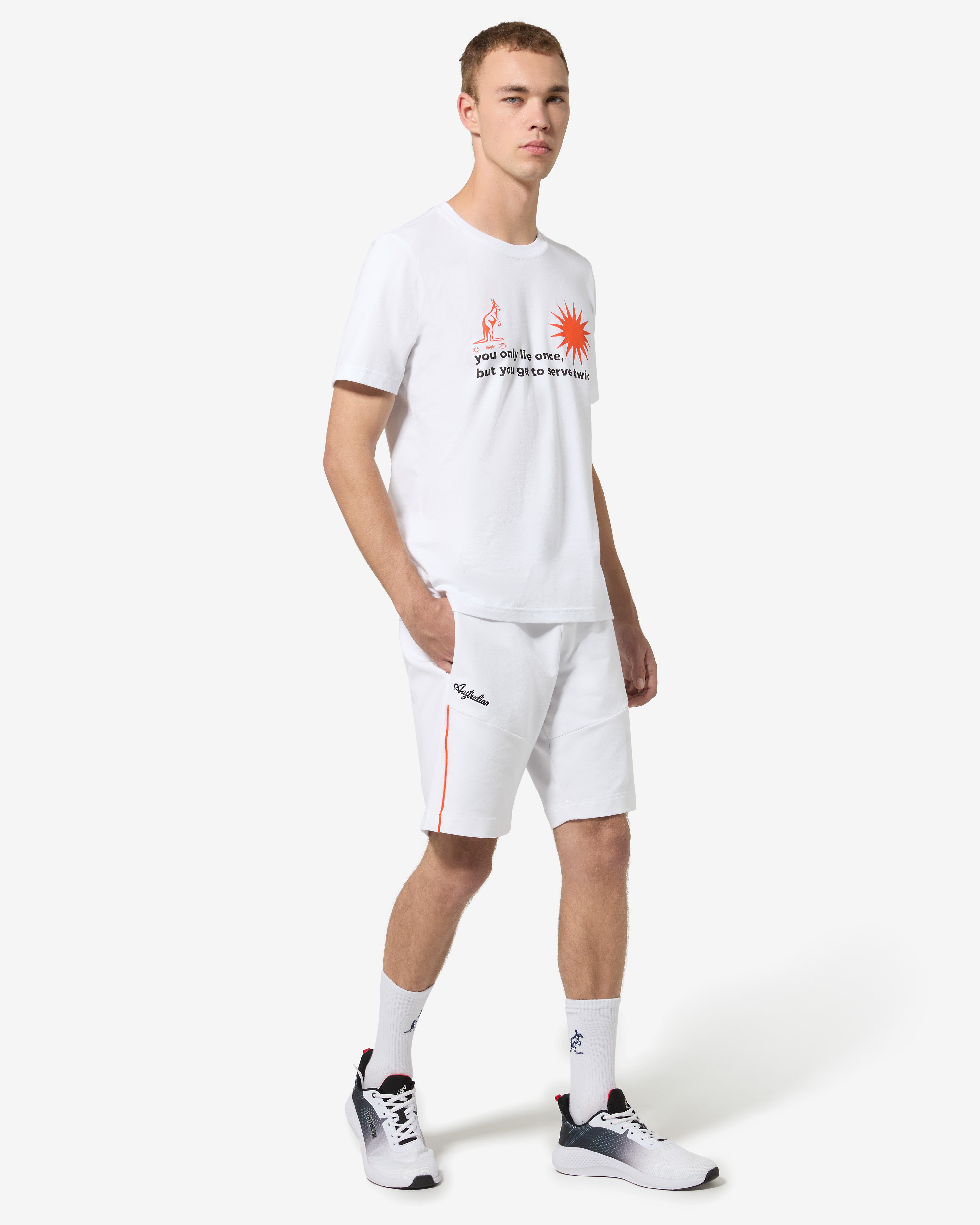 australian-collage-short-short-in-felpa-elasticizzata-bianco image 2