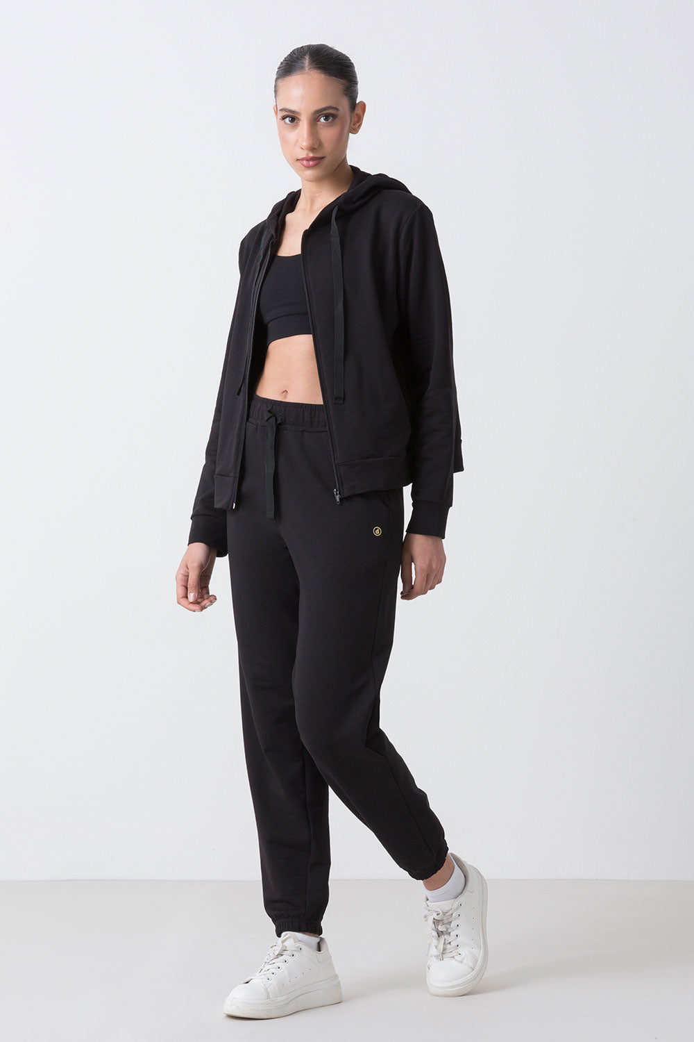 dimensione-danza-city-giacca-donna-full-zip-con-cappuccio-in-felpa-stretch image 2