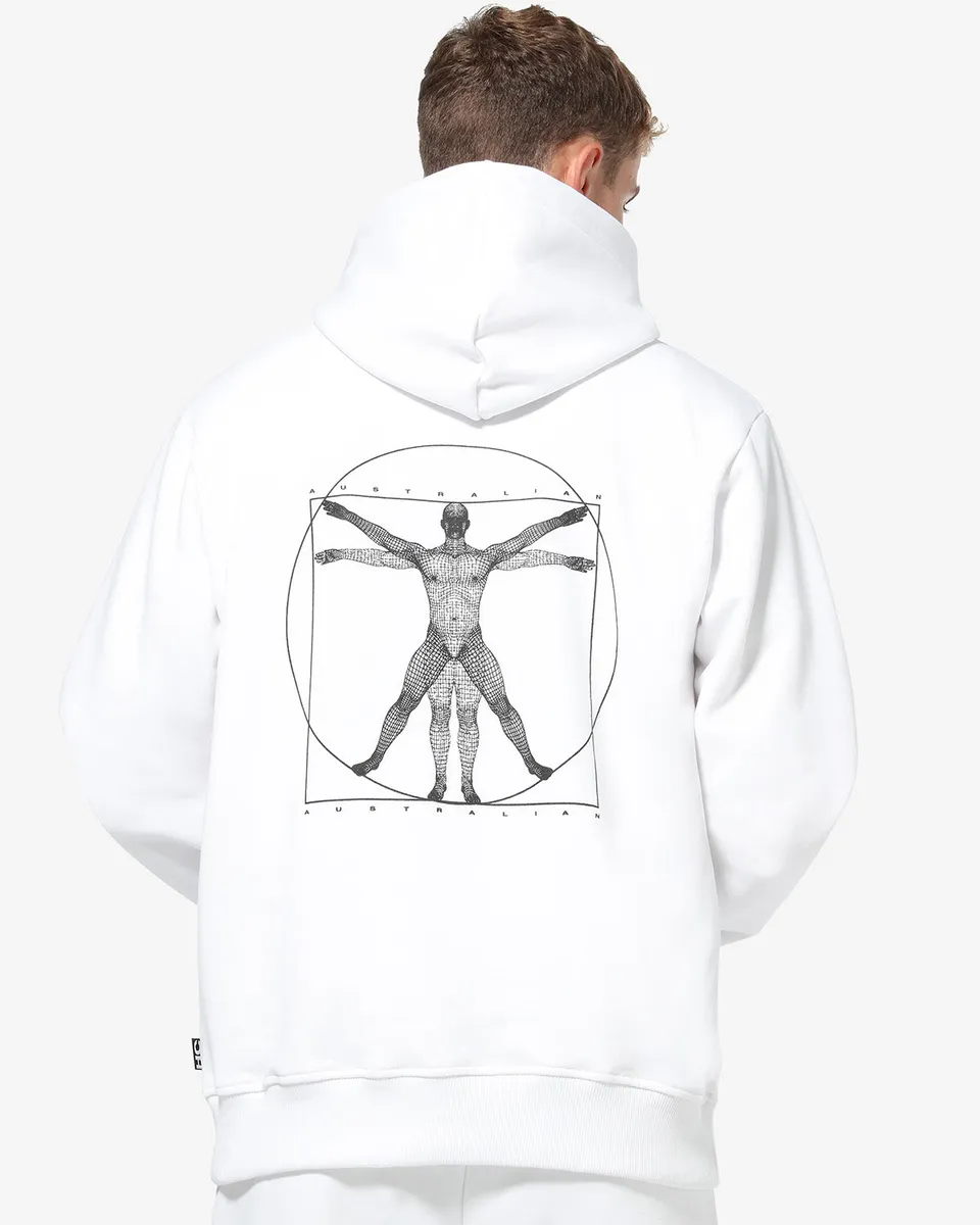 australian-vitruvio-hoodie-hard-court-felpa-cappuccio-bianca image 1