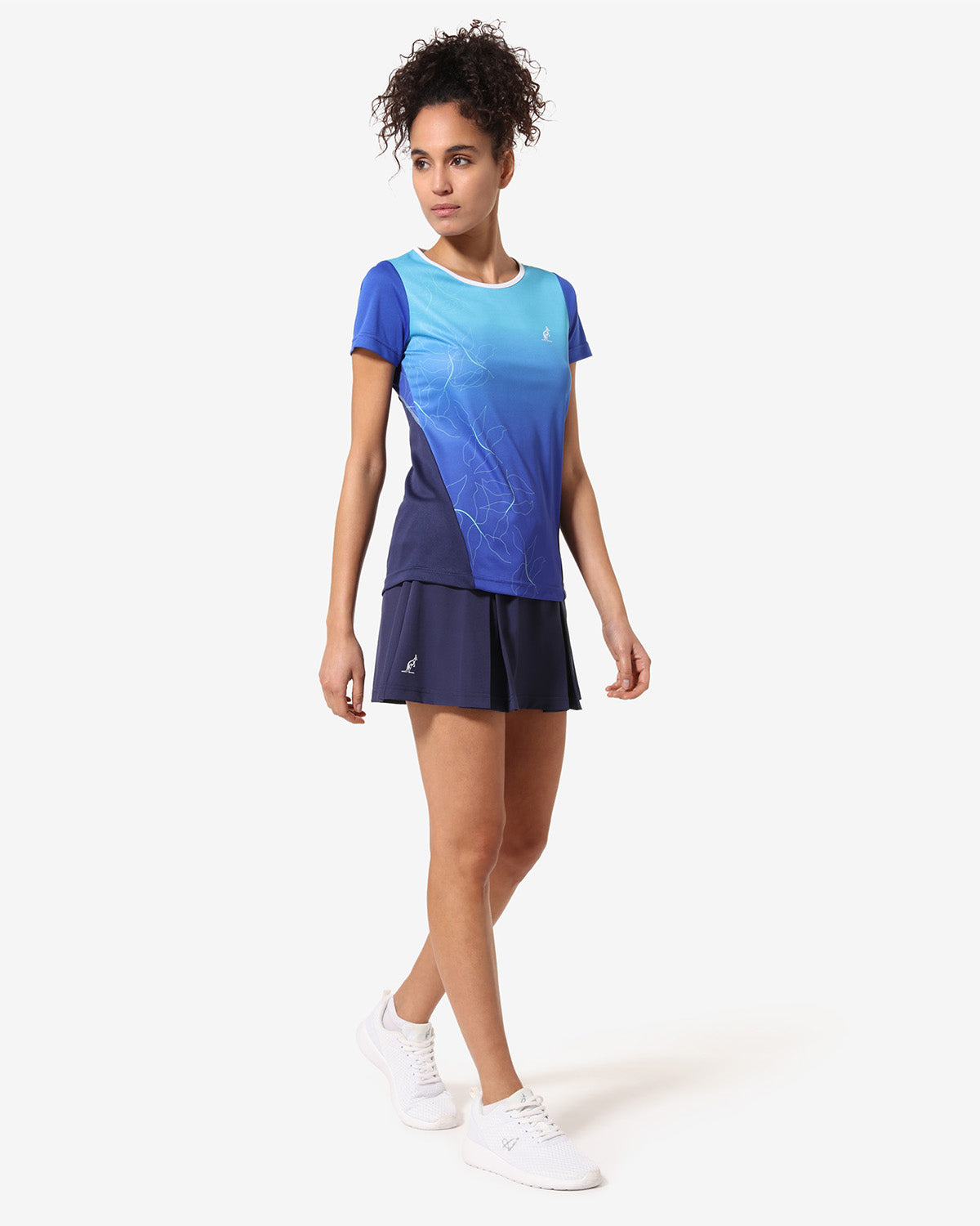 australian-match-skirt-tennis-gonna-blu-cosmo-con-pantaloncino-interno-made-in-i image 2