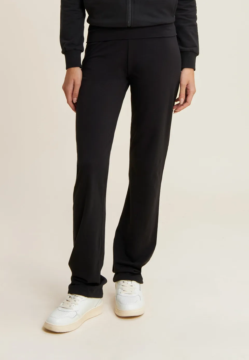 freddy-pantaloni-sportivi-regular-fit-gamba-dritta-con-coulisse-heavy-jersey-str image 1