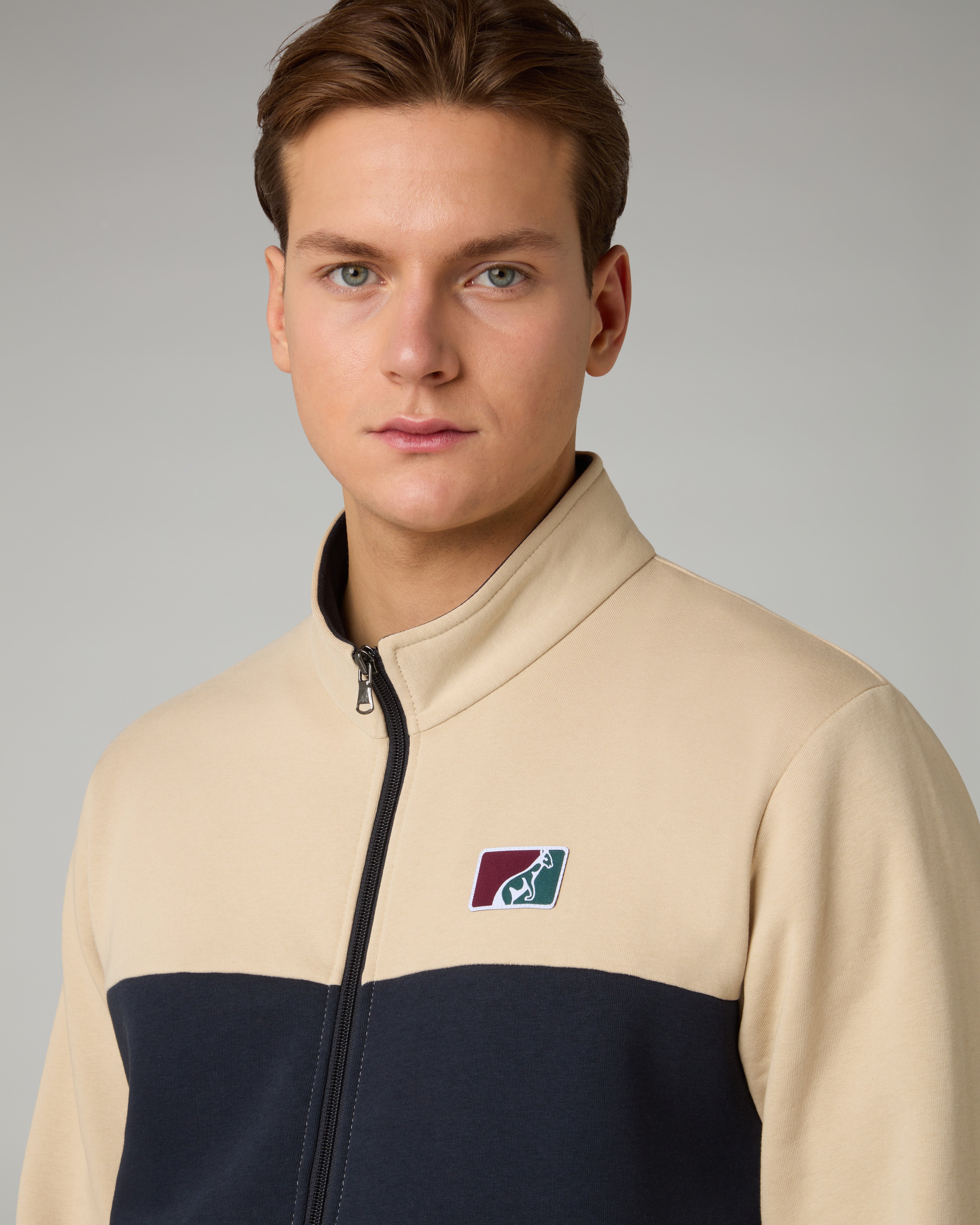 australian-posh-fleece-track-jacket-giacca-felpa-full-zip-con-tasche-zip image 4