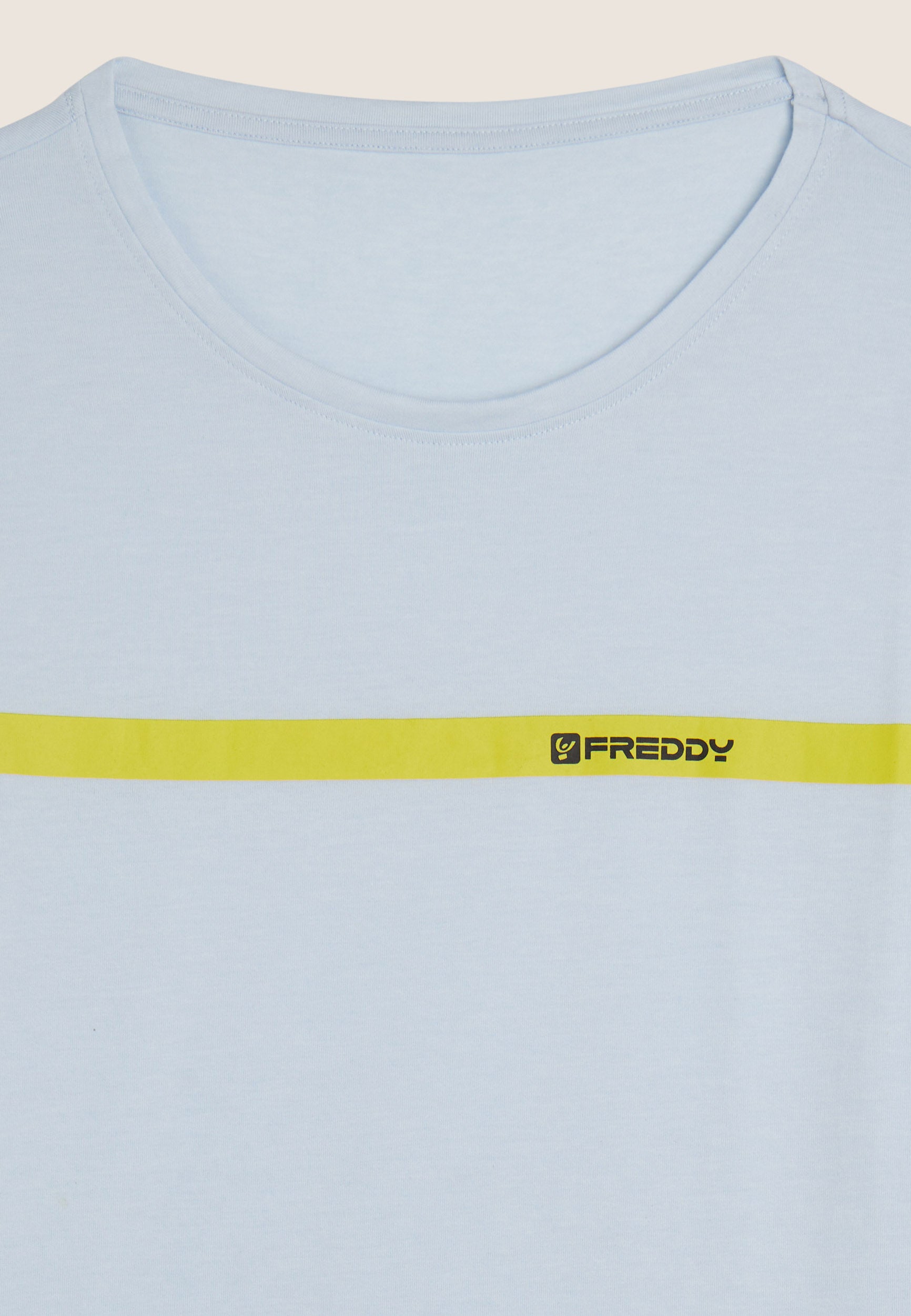freddy-t-shirt-uomo-cotone-con-banda-a-contrasto-e-logo image 6