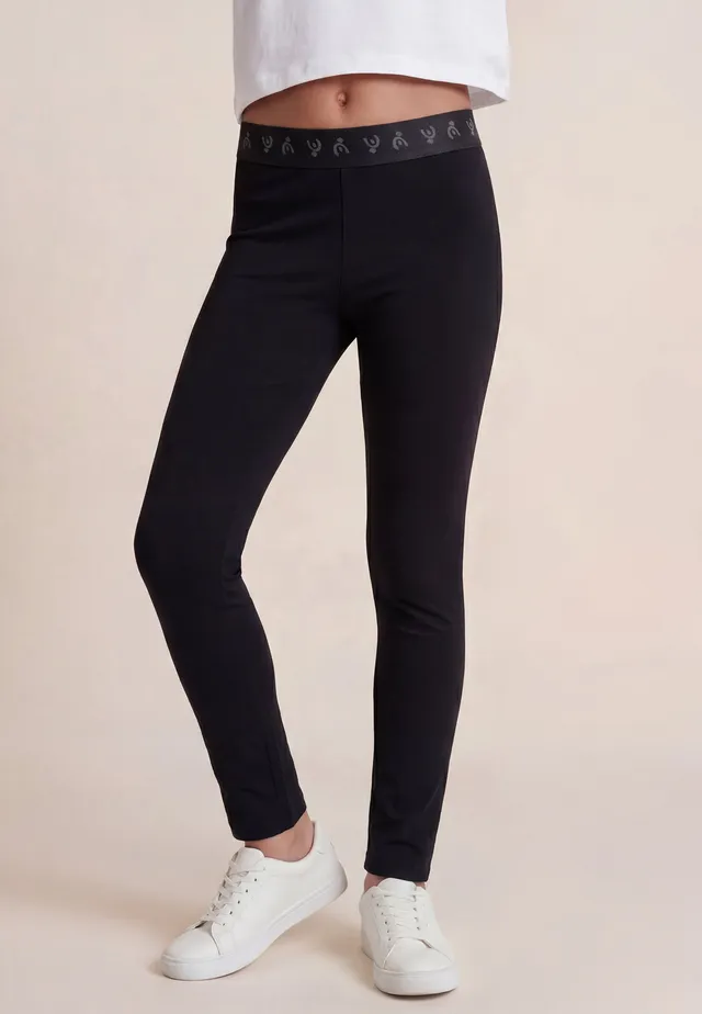 freddy-leggings-bambina-corsaro-jersey-elastico-logato-vita image 1