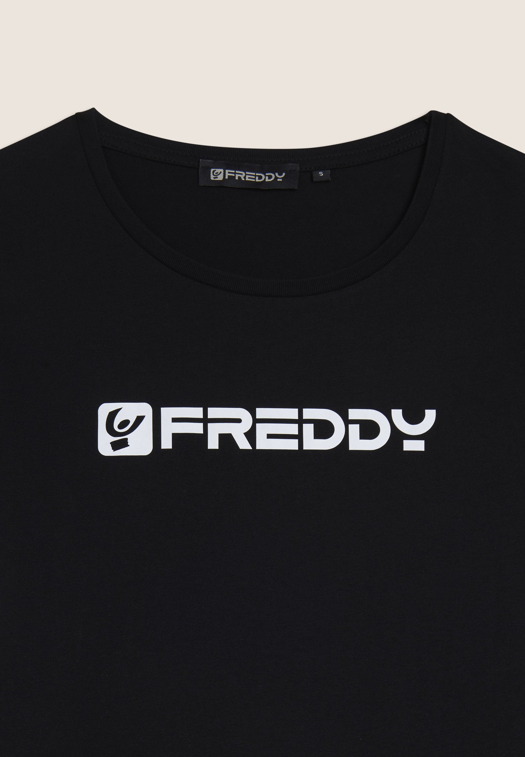 freddy-t-shirt-basic-donna-in-100-cotone-regular-fit-girocollo image 3