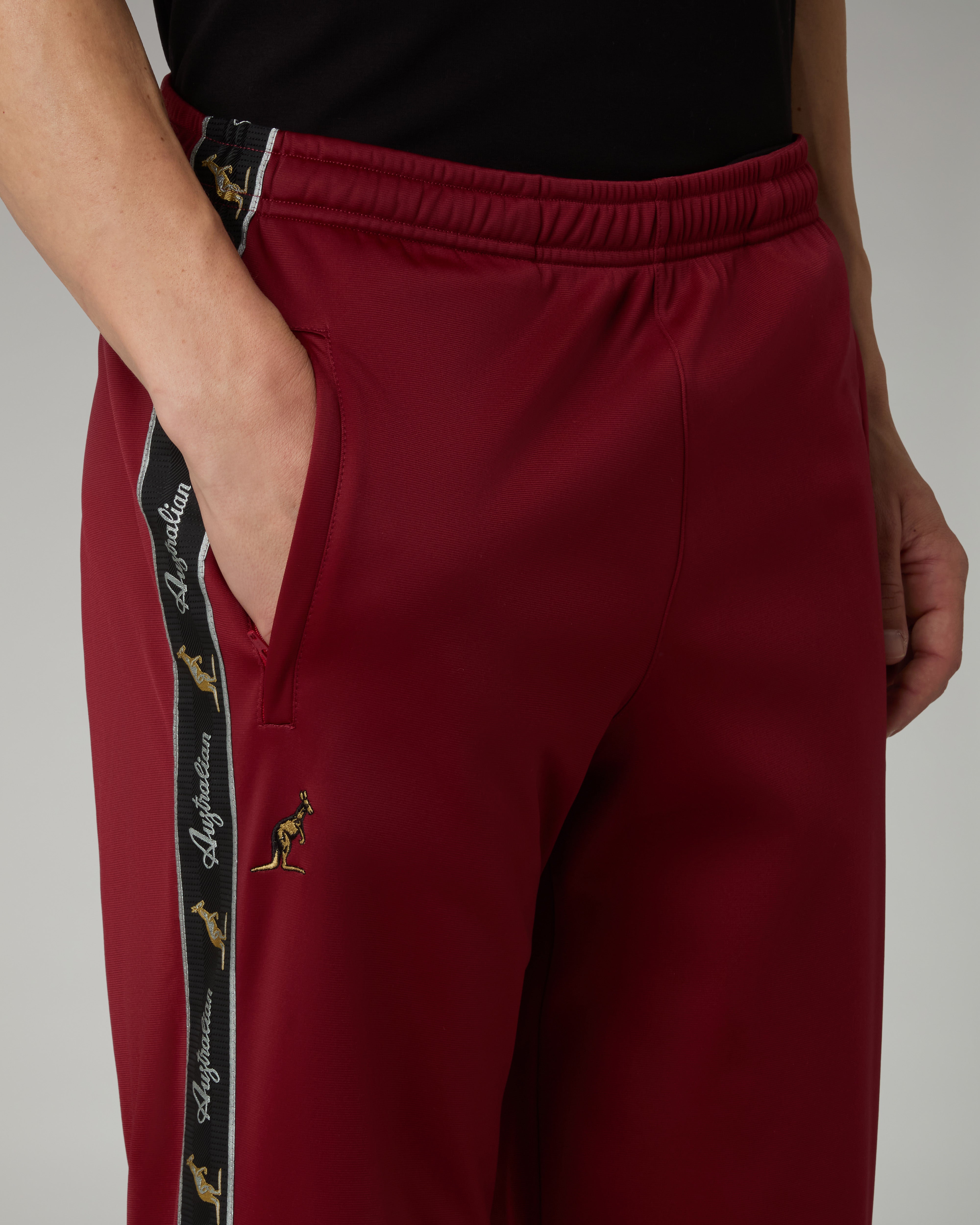 australian-acetate-track-pants-pantalone-acetato-bordeaux image 4